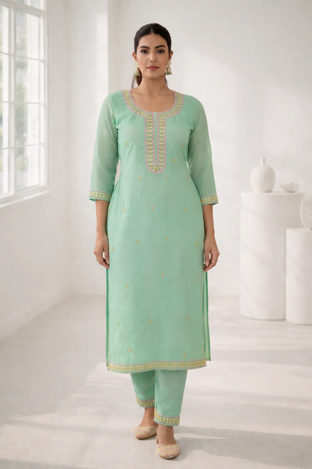 Anila Lapis Full Work Suit Set - Image 5