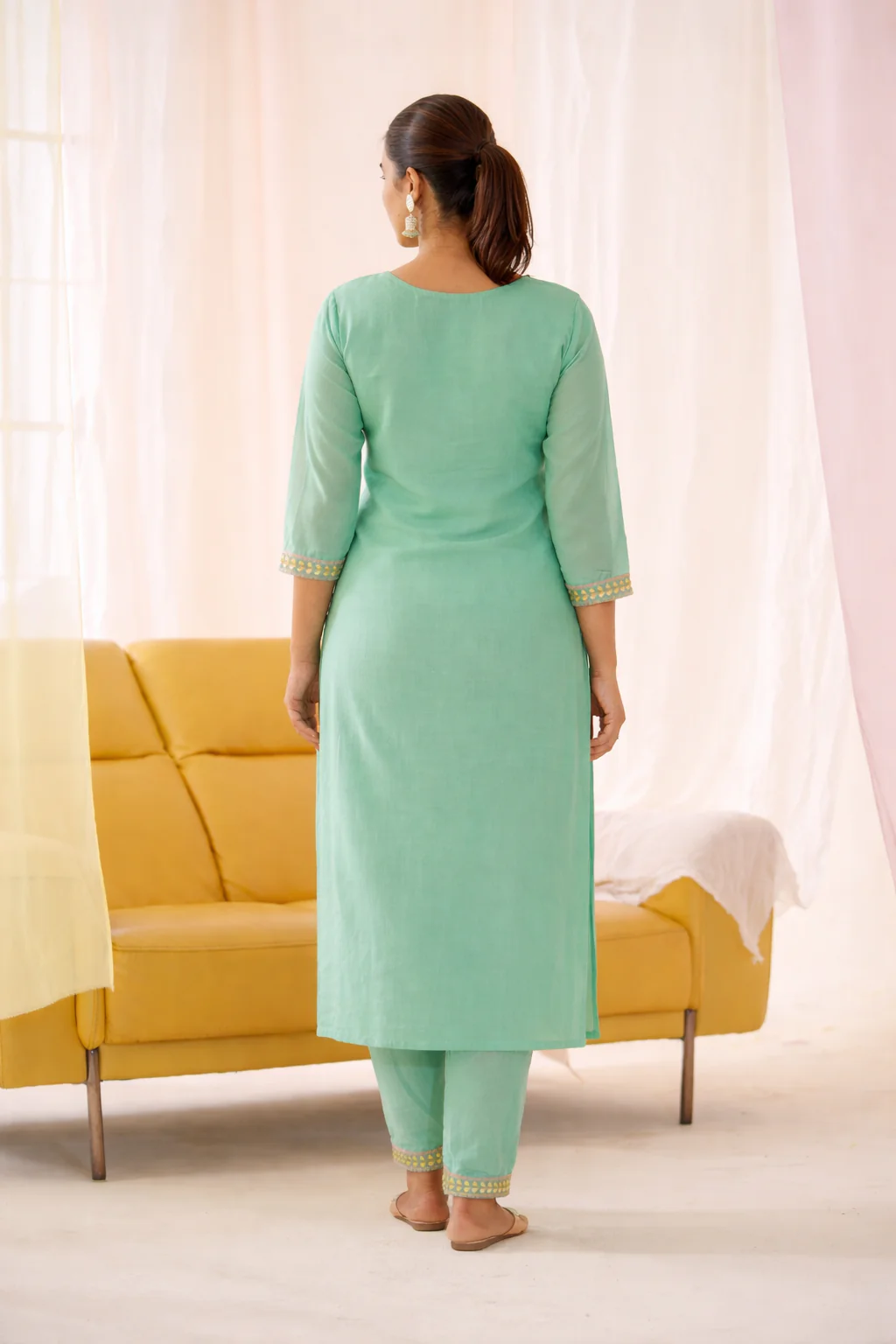Anila Lapis Full Work Suit Set - Image 9