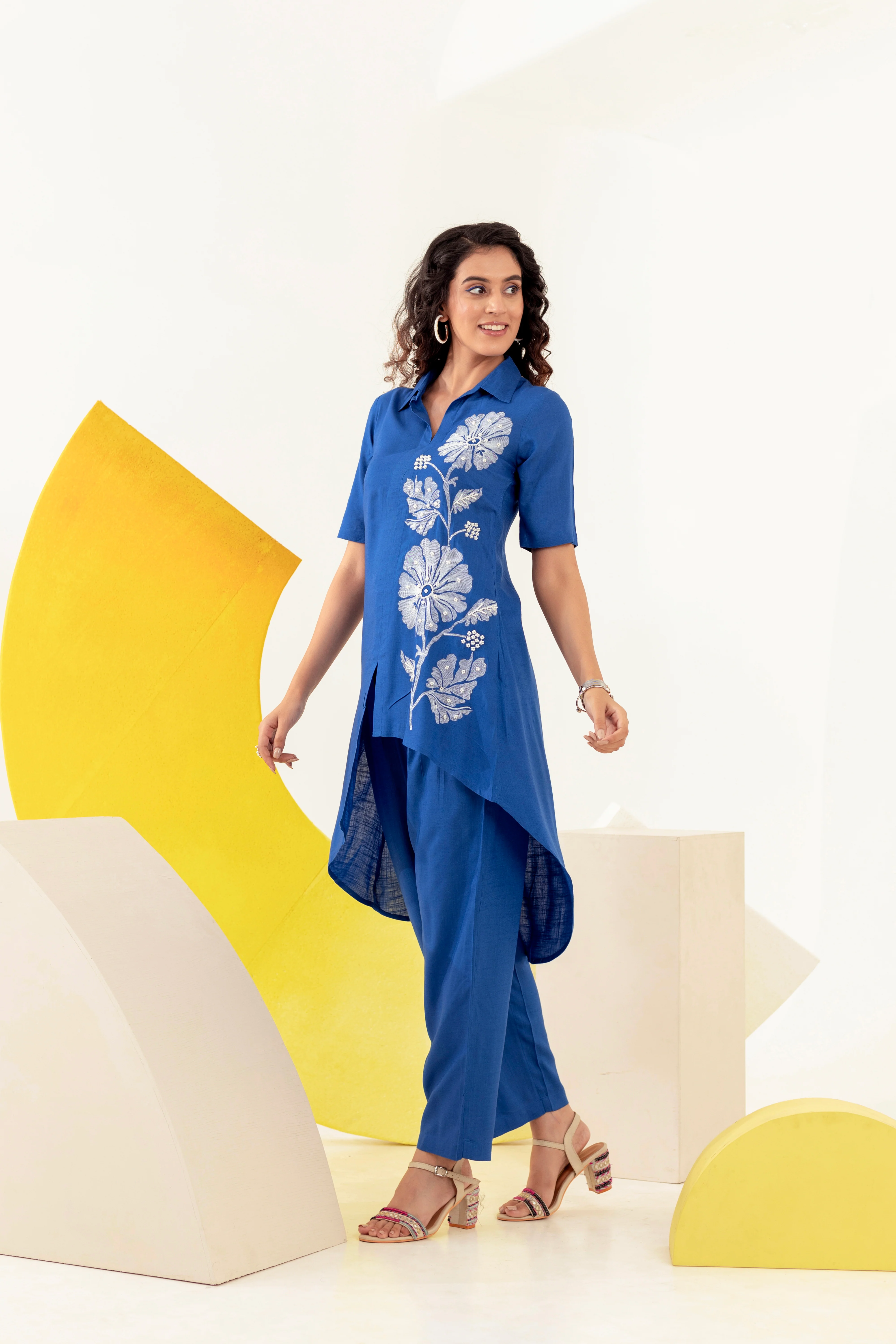 Tushki Indigo Elegant Co-ord Set - Image 11