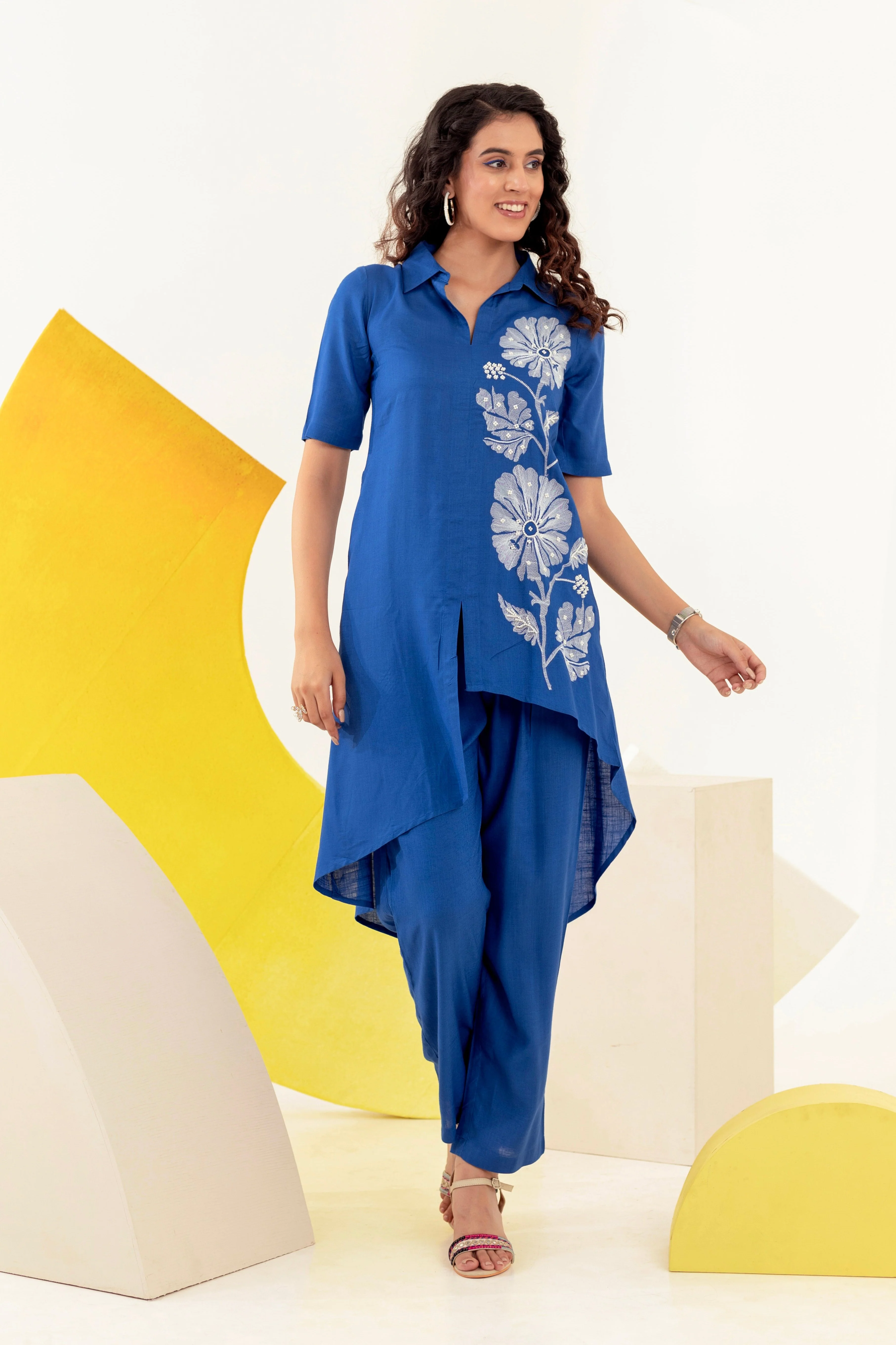 Tushki Indigo Elegant Co-ord Set - Image 8