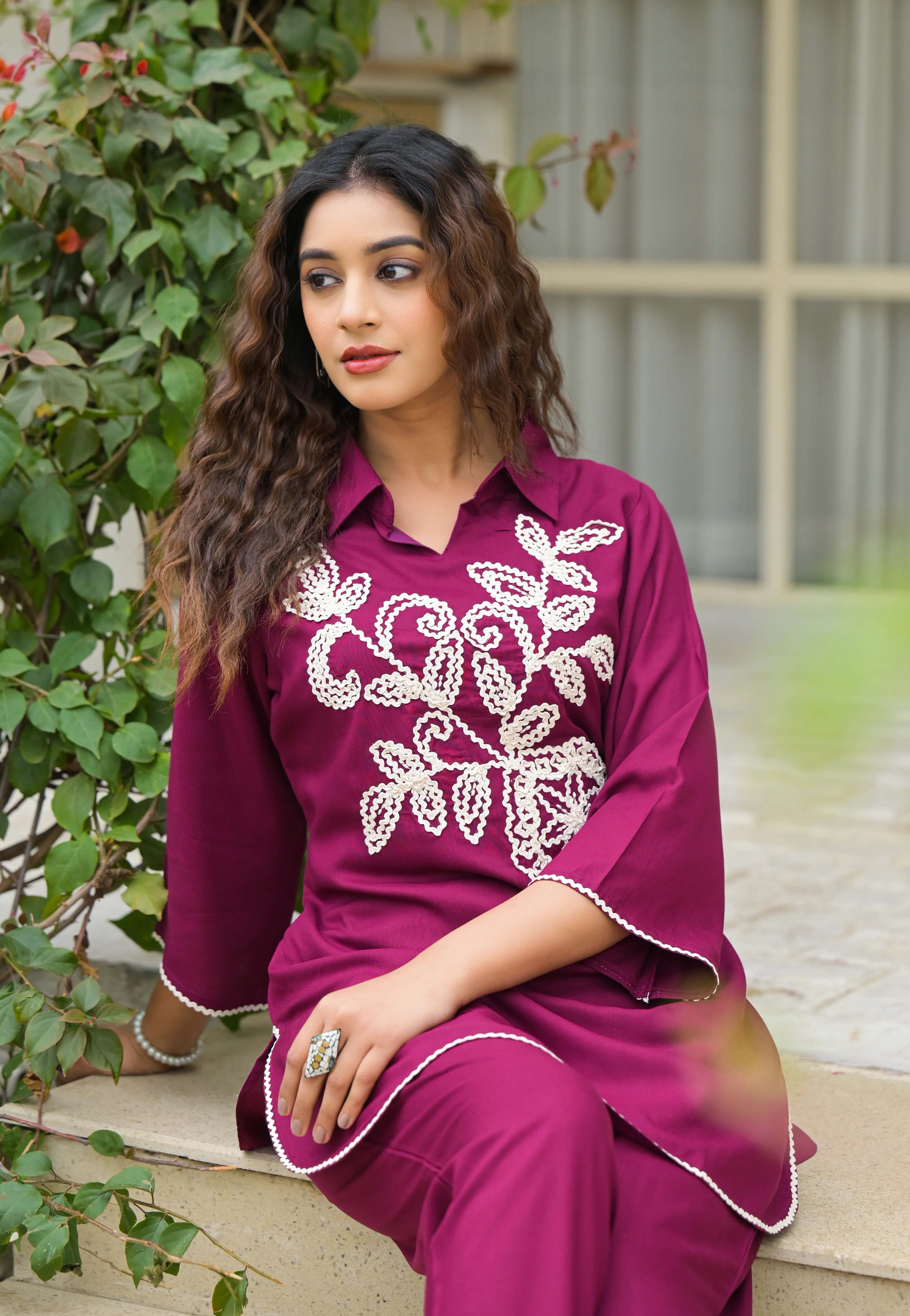 Kara Jam Embroidered Co-ord Set - Image 4
