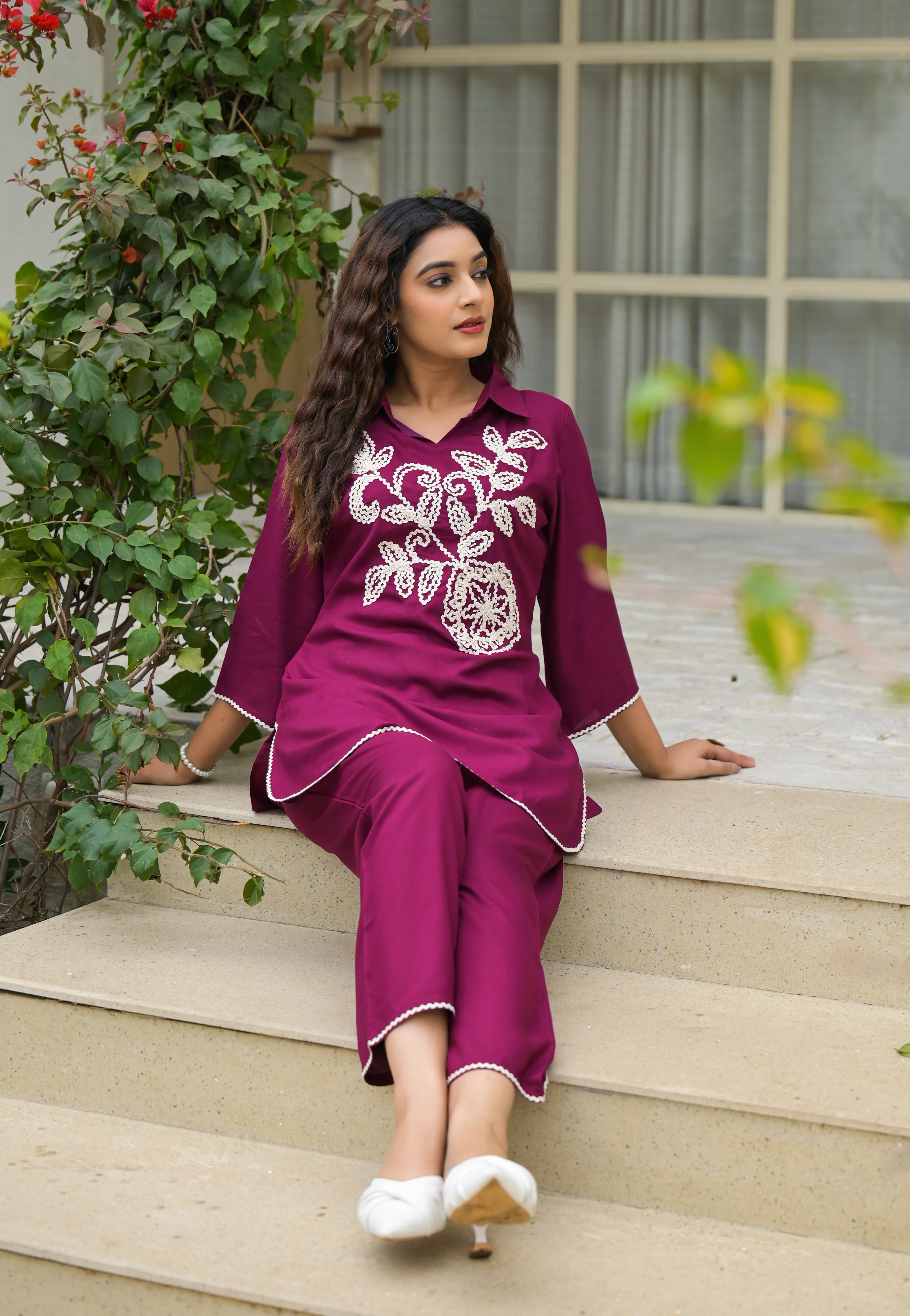 Kara Jam Embroidered Co-ord Set - Image 8