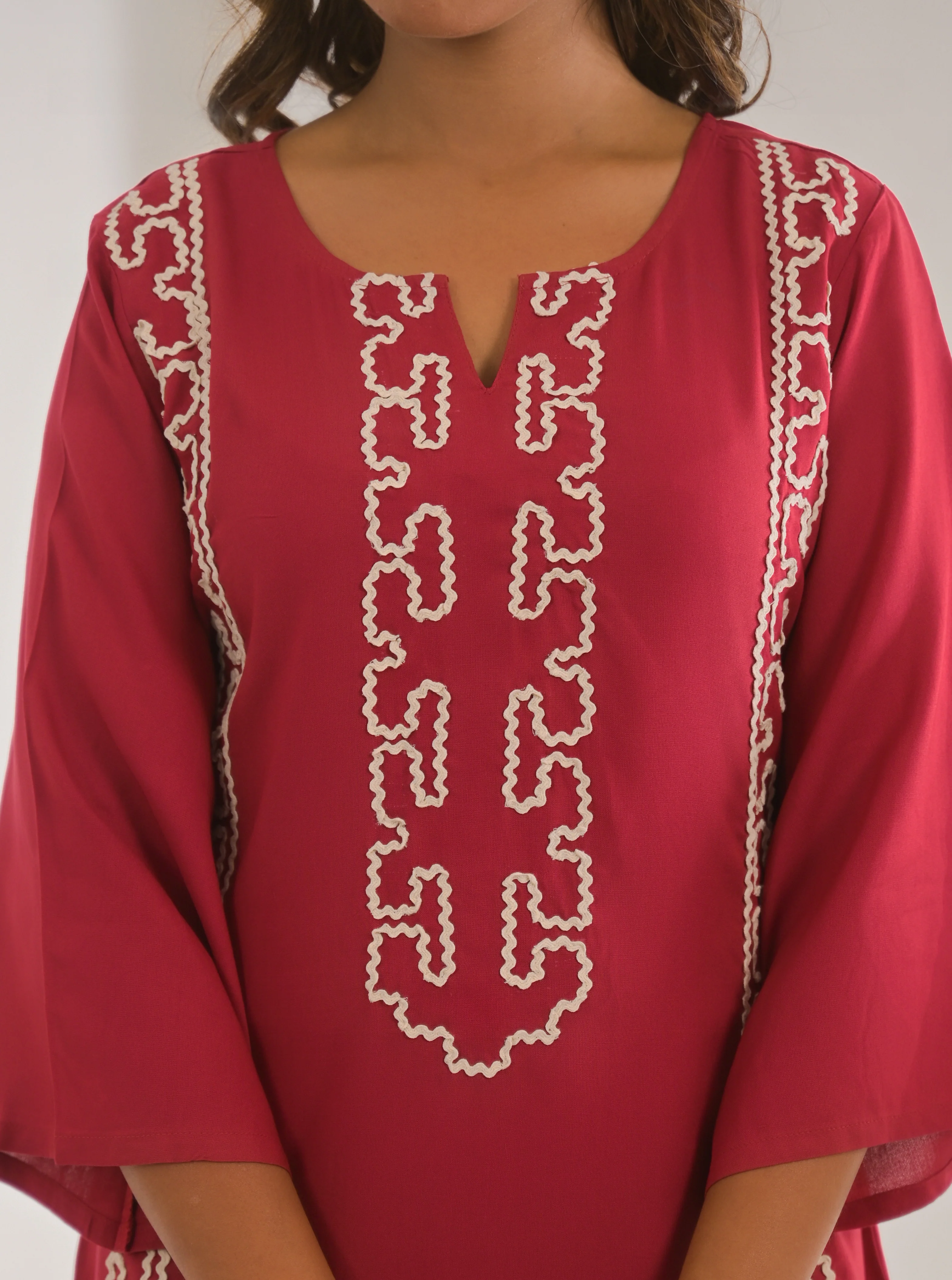 Kara Rosy Embrodiered Co-ord Set - Image 8