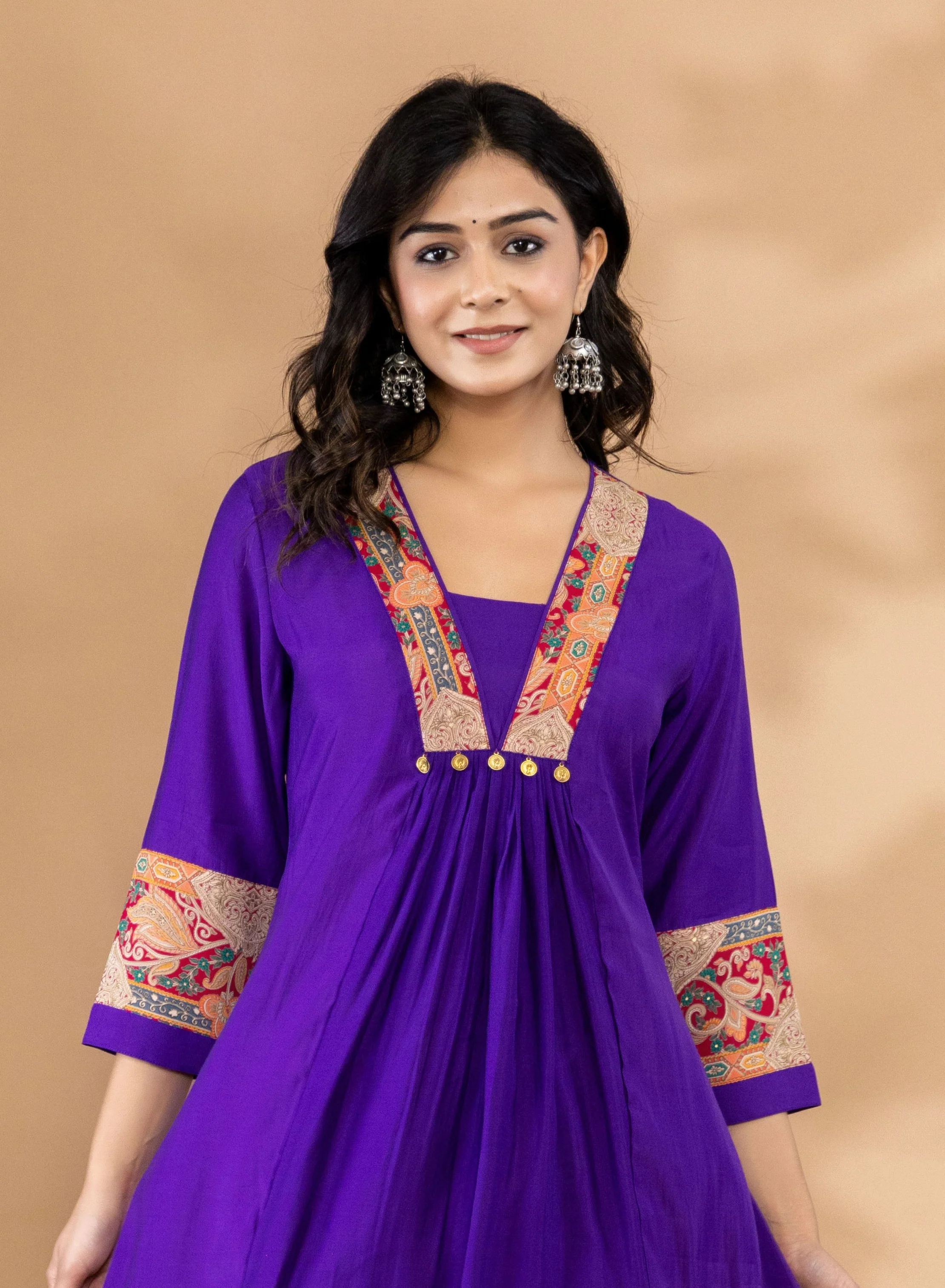 Mika Orchid Kurta Pant Set - Image 2