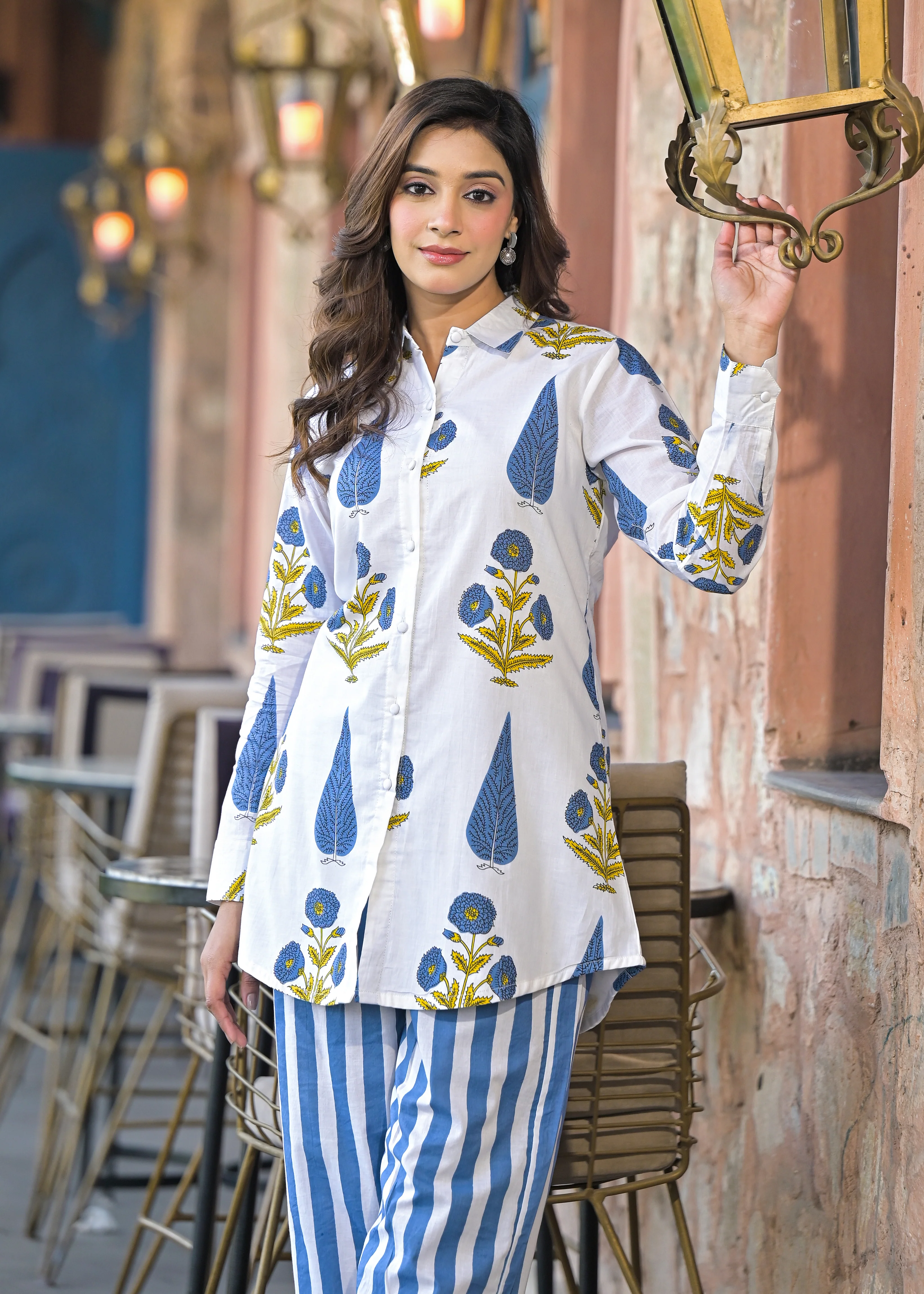 Sahila Indigo Cotton Co-ord Set - Image 2