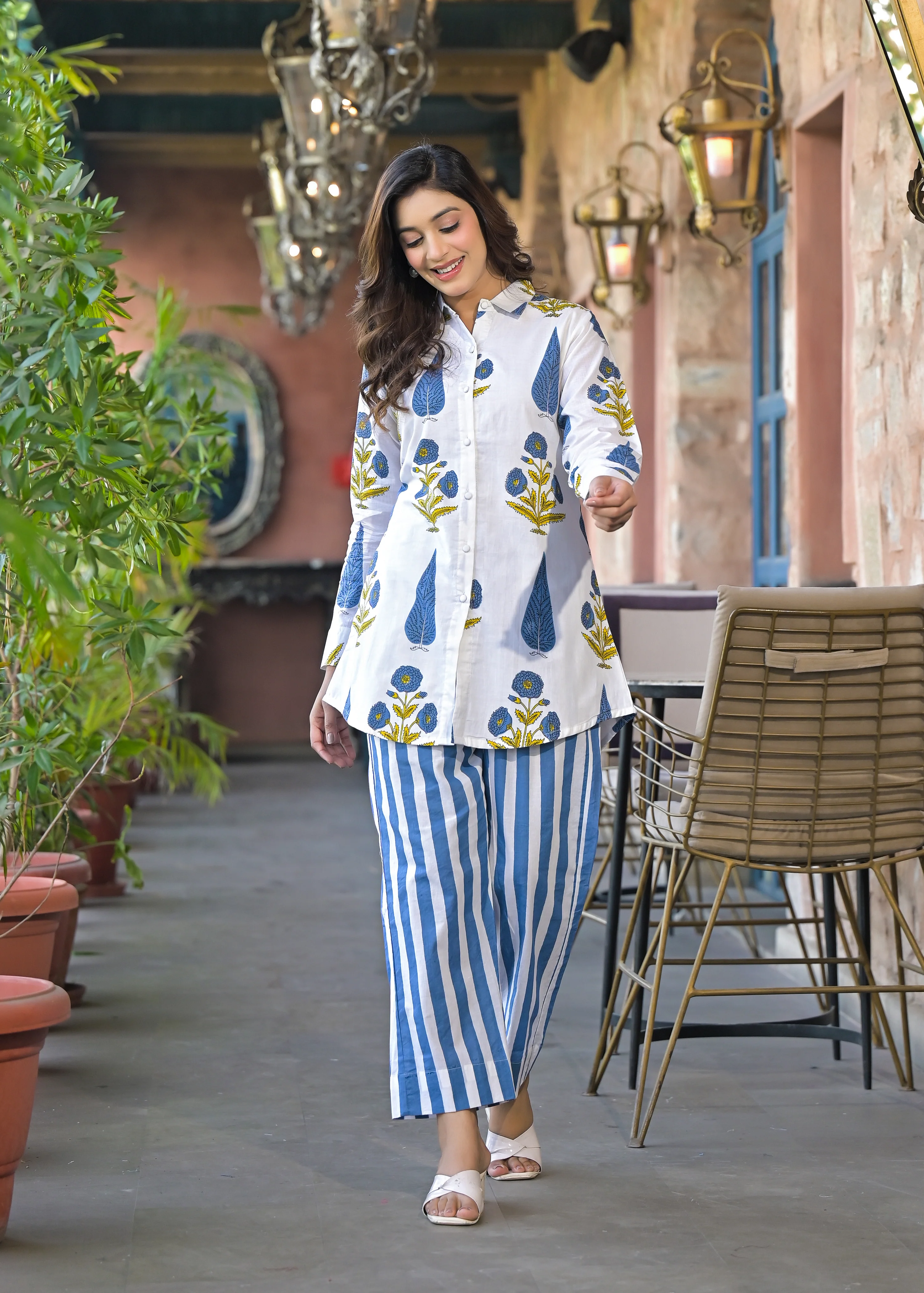 Sahila Indigo Cotton Co-ord Set - Image 6