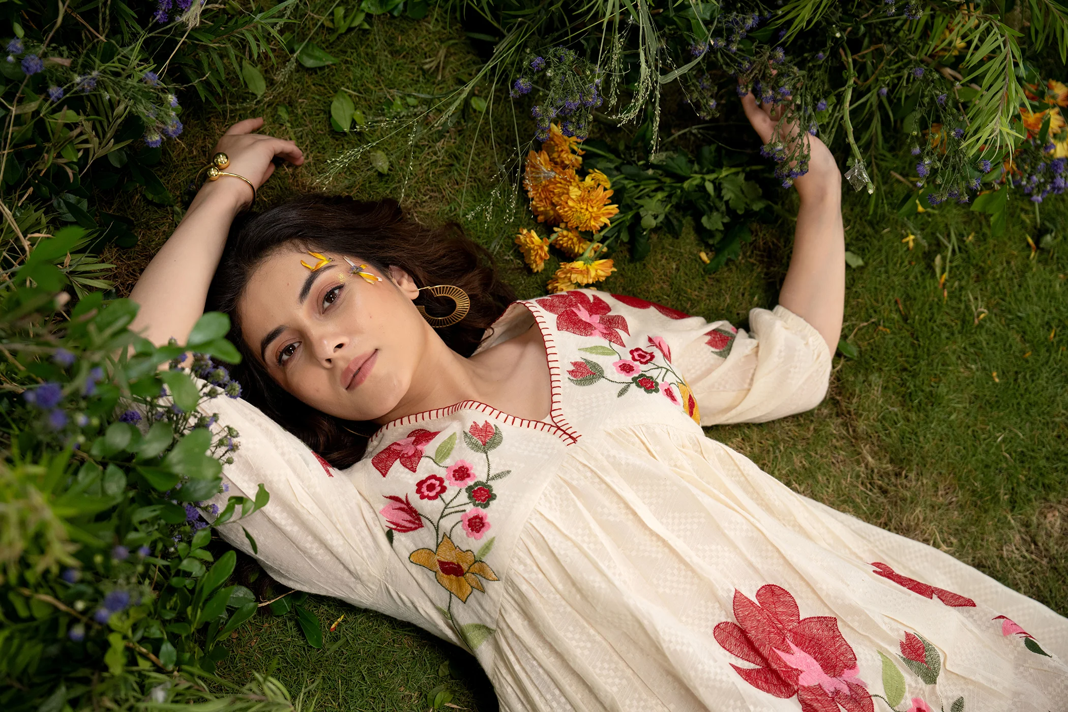 Hemal PearL Full Embroidery Dress ( with lining ) - Image 11