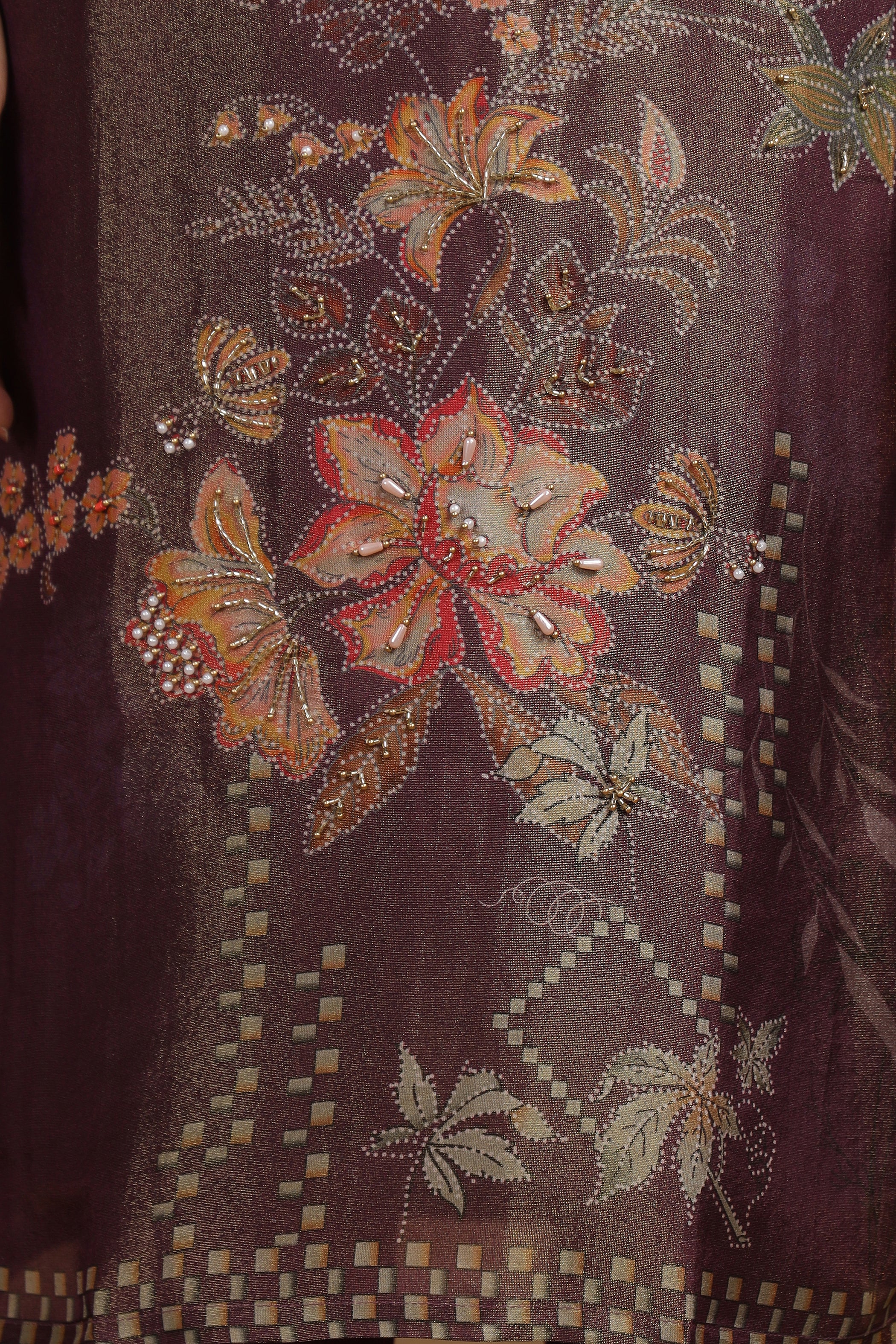 Ritvi Mulberry Work Suit Set - Image 10