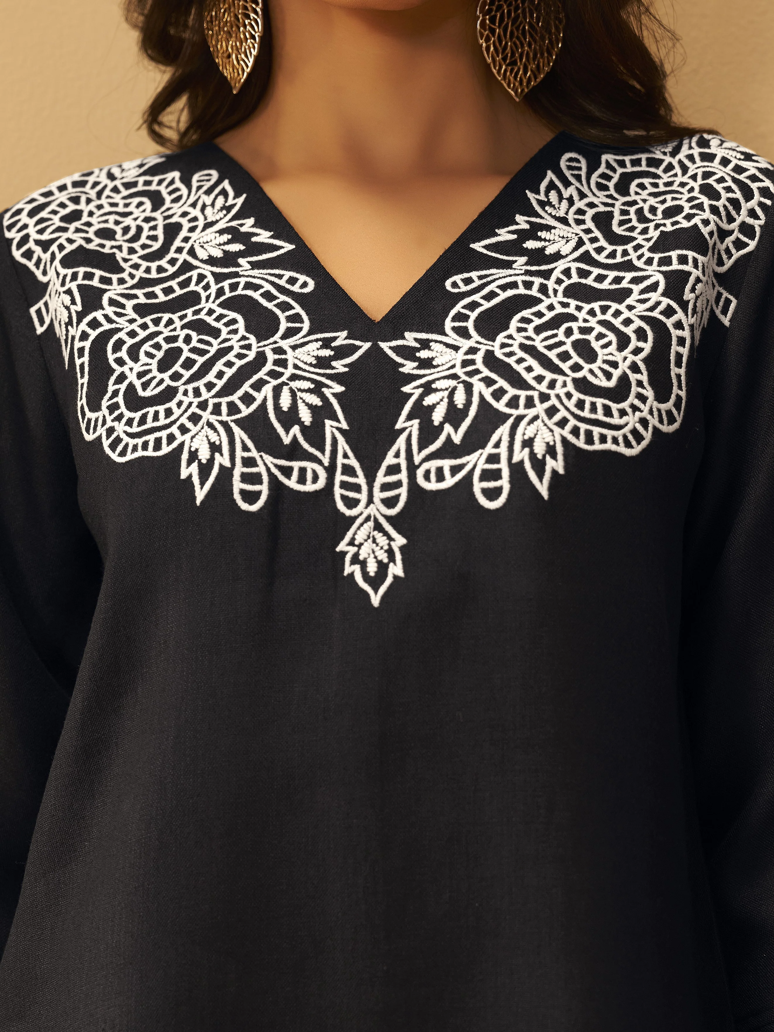 Miami Taupe embroidery cotton co-ord set - Image 4