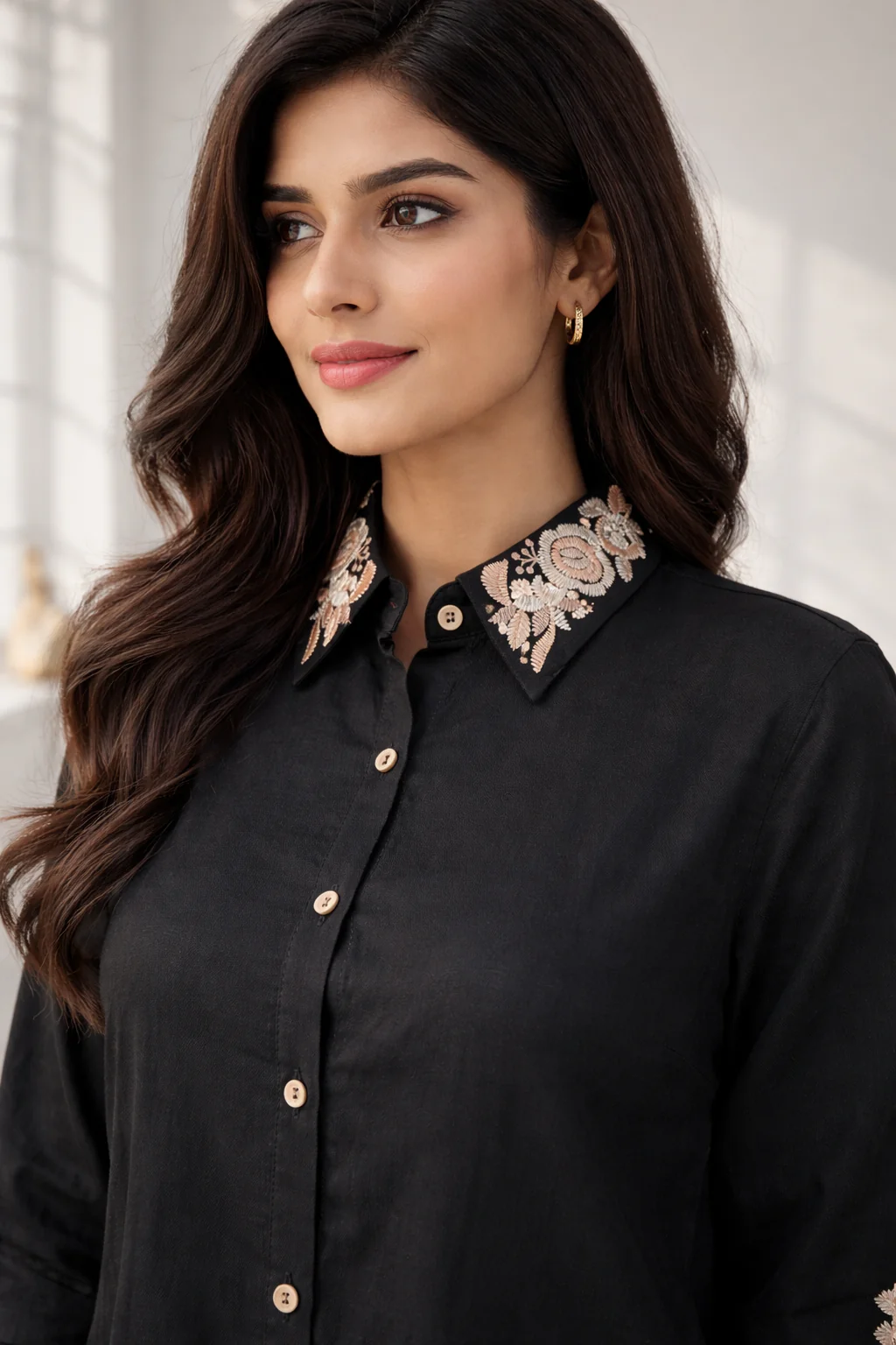 Oorvi Onyx Embroidered Co-ord Set - Image 2