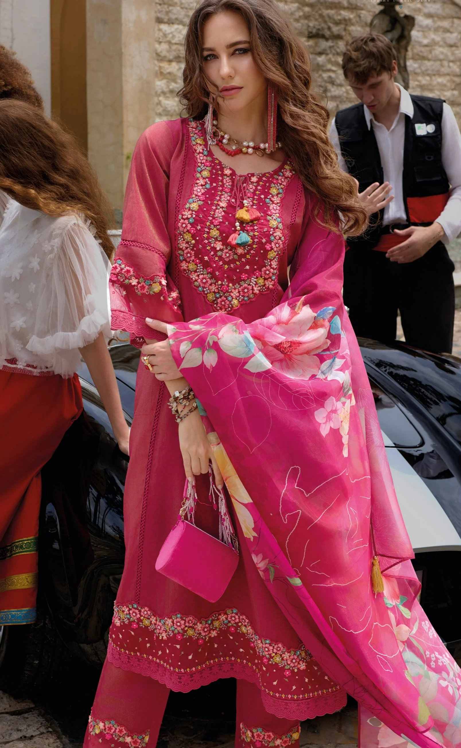 Tuba Rose Full Work Heavy Suit Set - Image 2