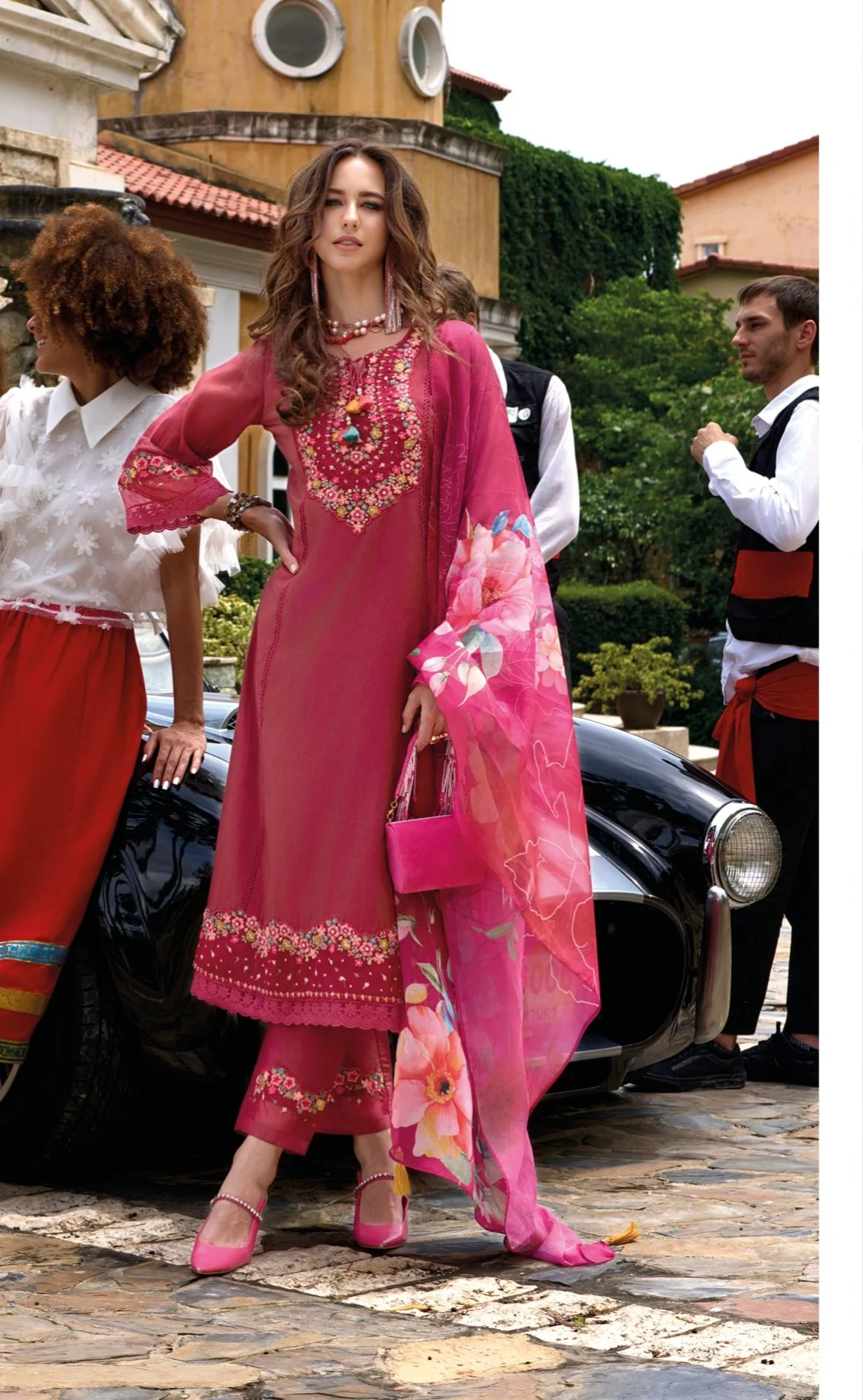 Tuba Rose Full Work Heavy Suit Set - Image 4