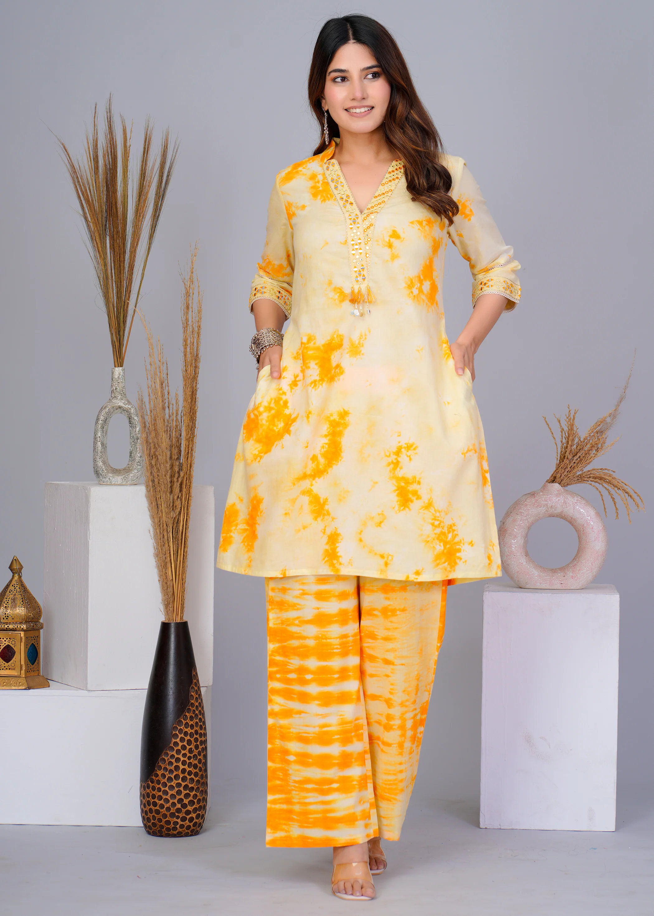 Tanvi Amber Cotton Co-ord Set - Image 3
