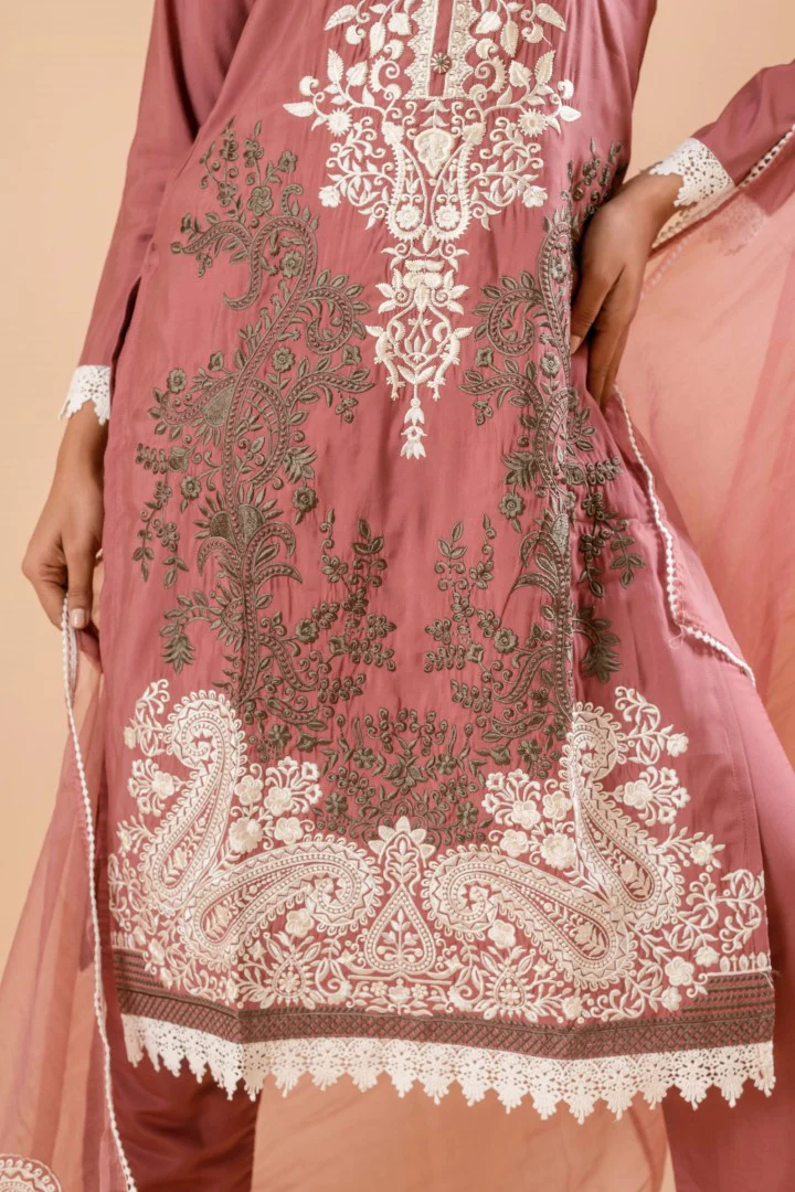 MUDRA RAISIN EMBROIDERY SUIT SET - Image 3