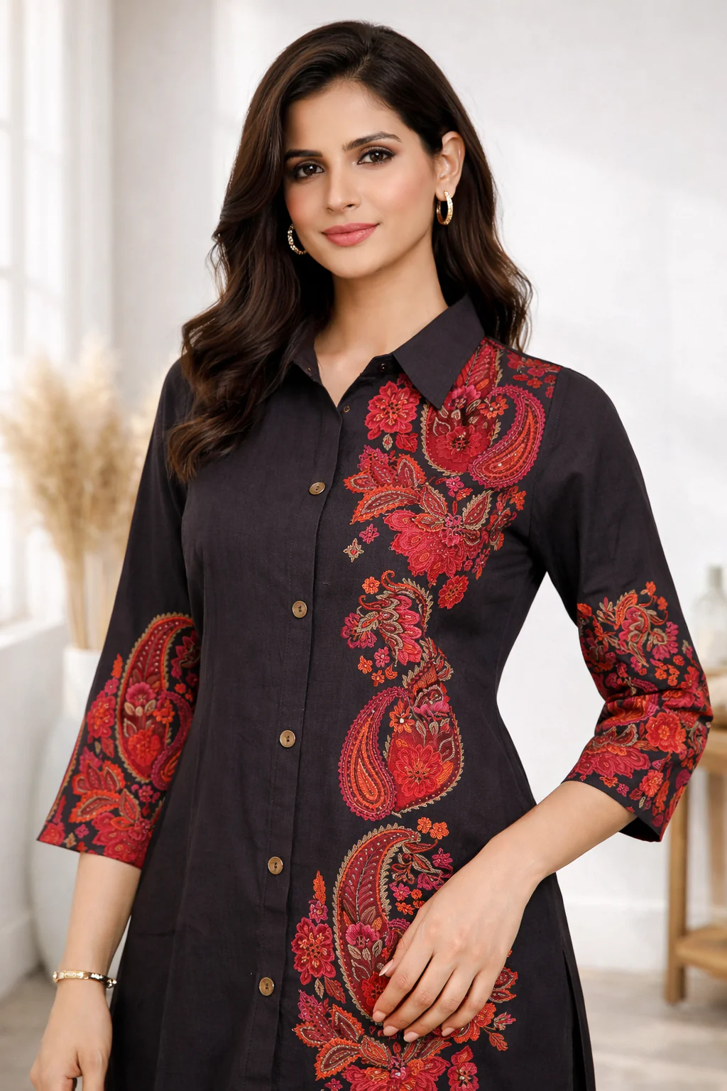Reet Coffee Paisley Co-Ord Set - Image 2