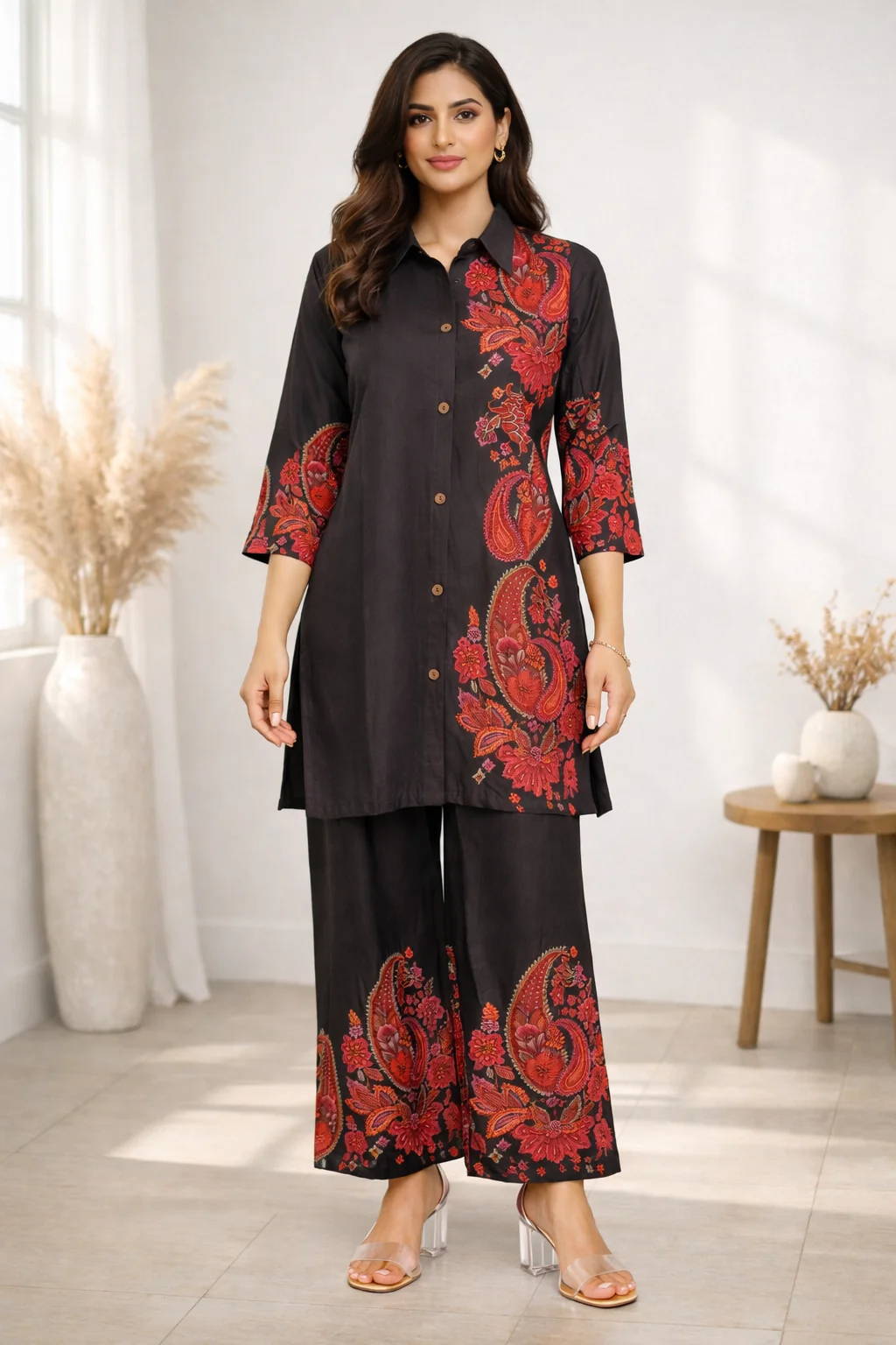 Reet Coffee Paisley Co-Ord Set - Image 5