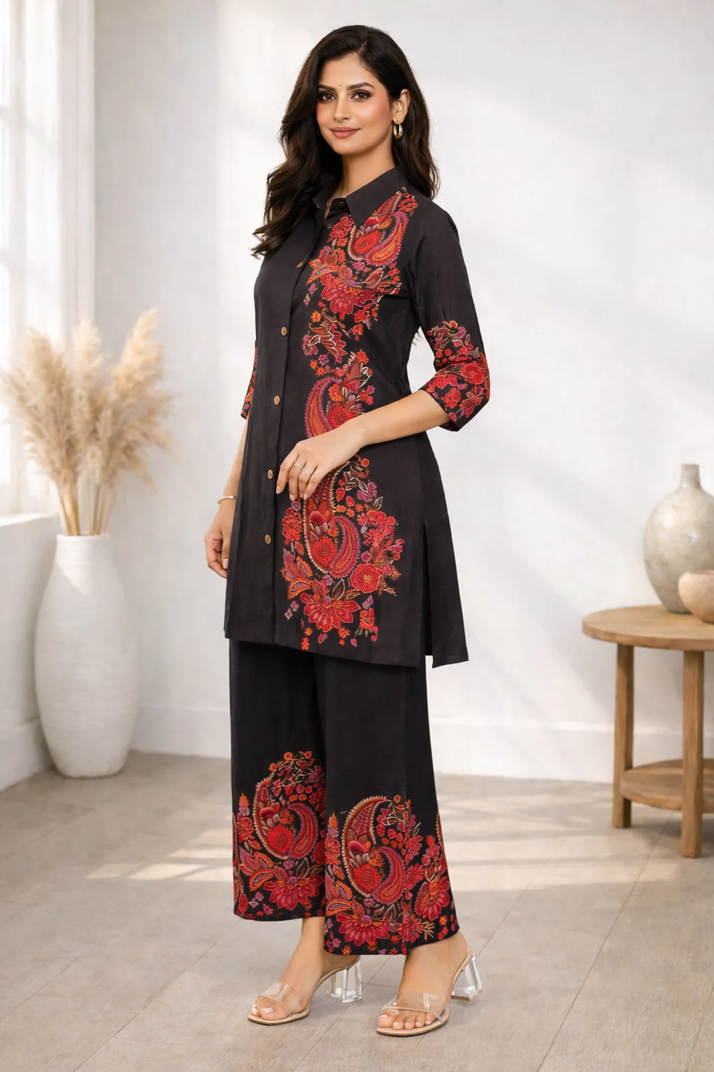 Reet Coffee Paisley Co-Ord Set - Image 7