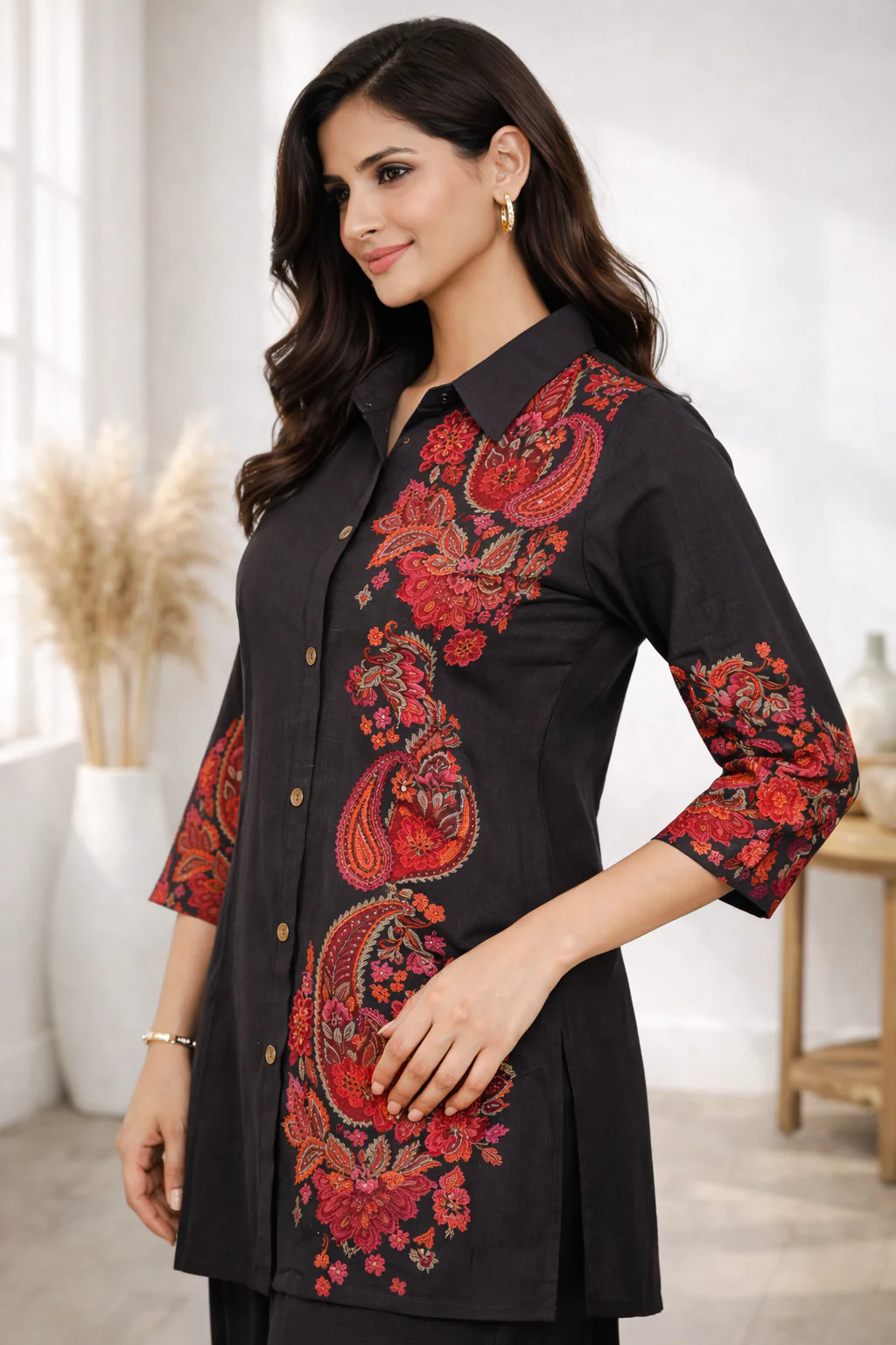 Reet Coffee Paisley Co-Ord Set - Image 9