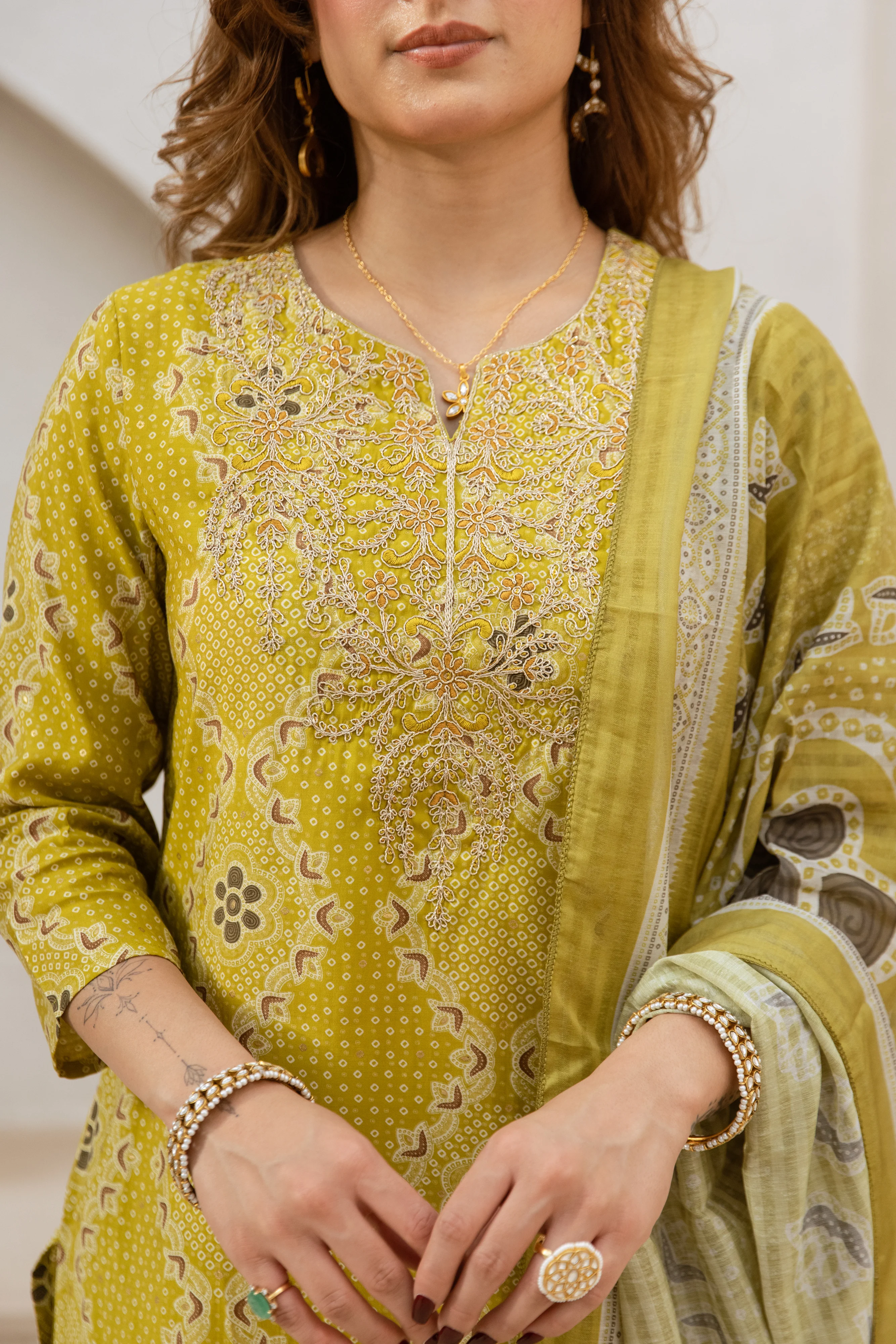 Gauri Shamrock Work Suit set - Image 4