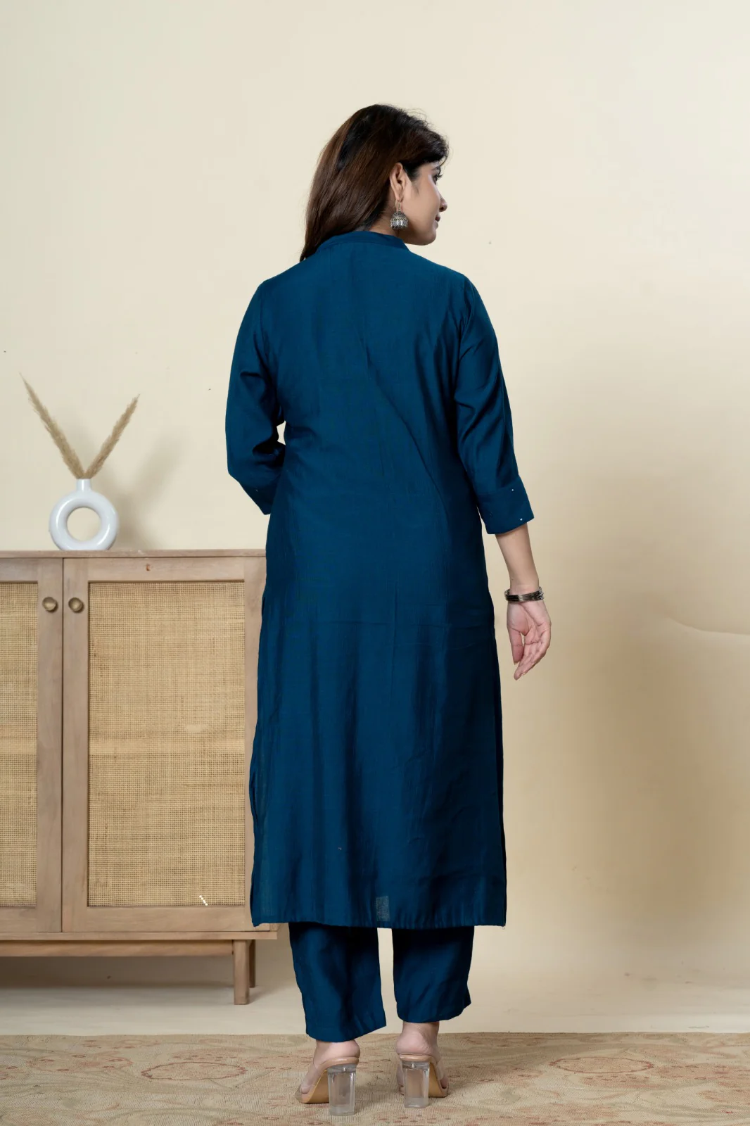 Mika Azure Kurta Pant Set - Image 14
