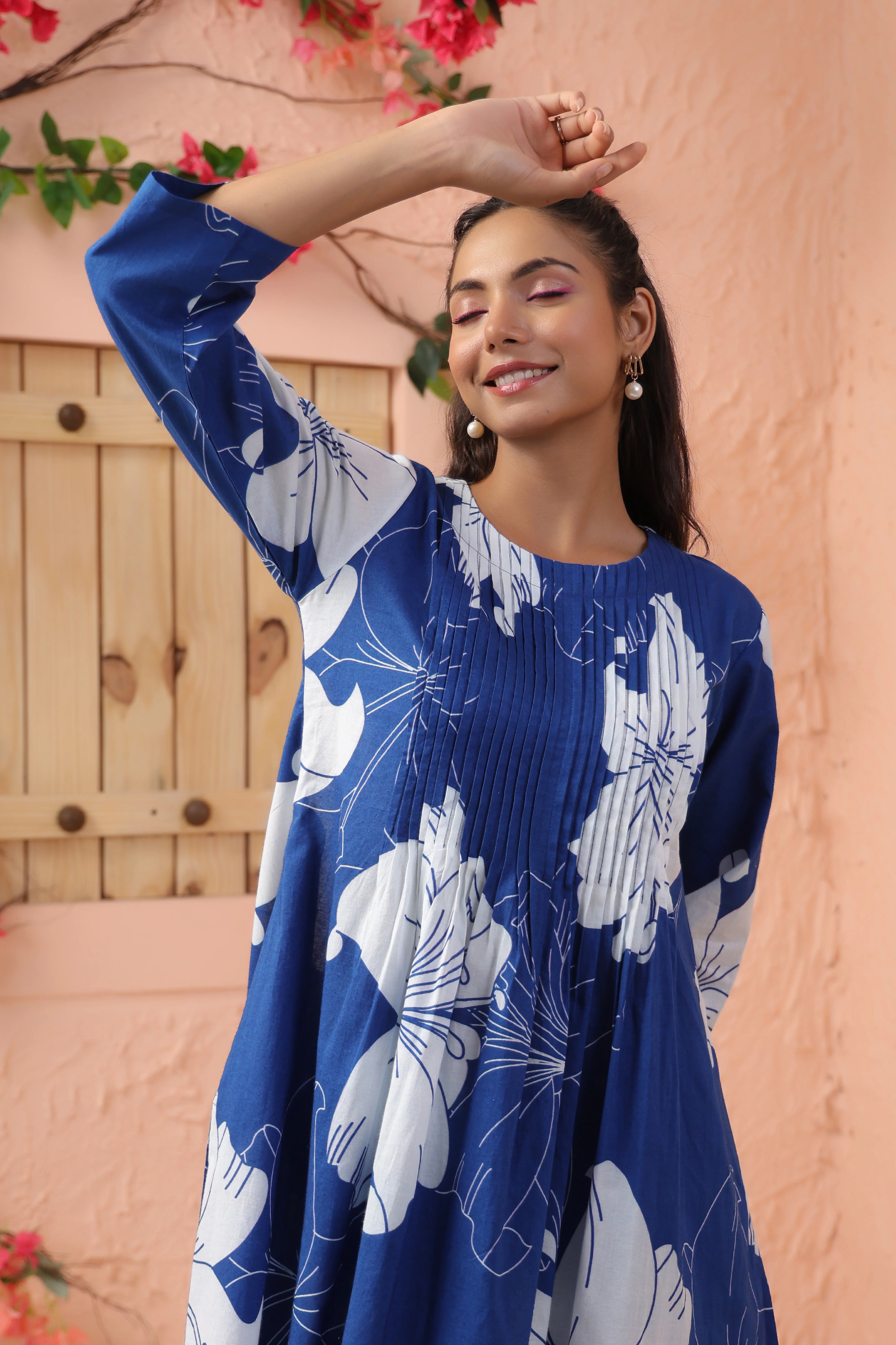 Harshini Mayablue Floral Printed Co-ord Set - Image 2