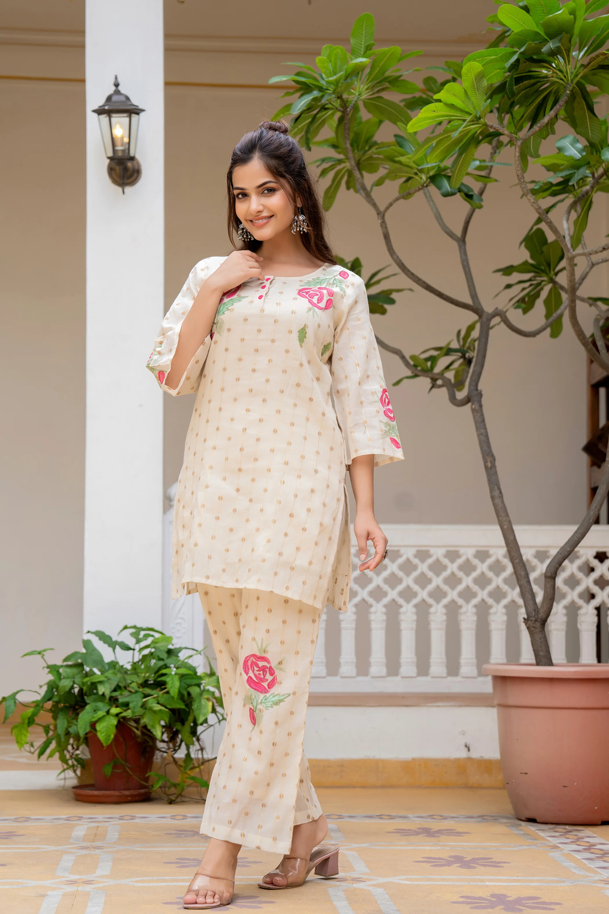Hemal Rosy Pure Cotton Co-ord Set - Image 10