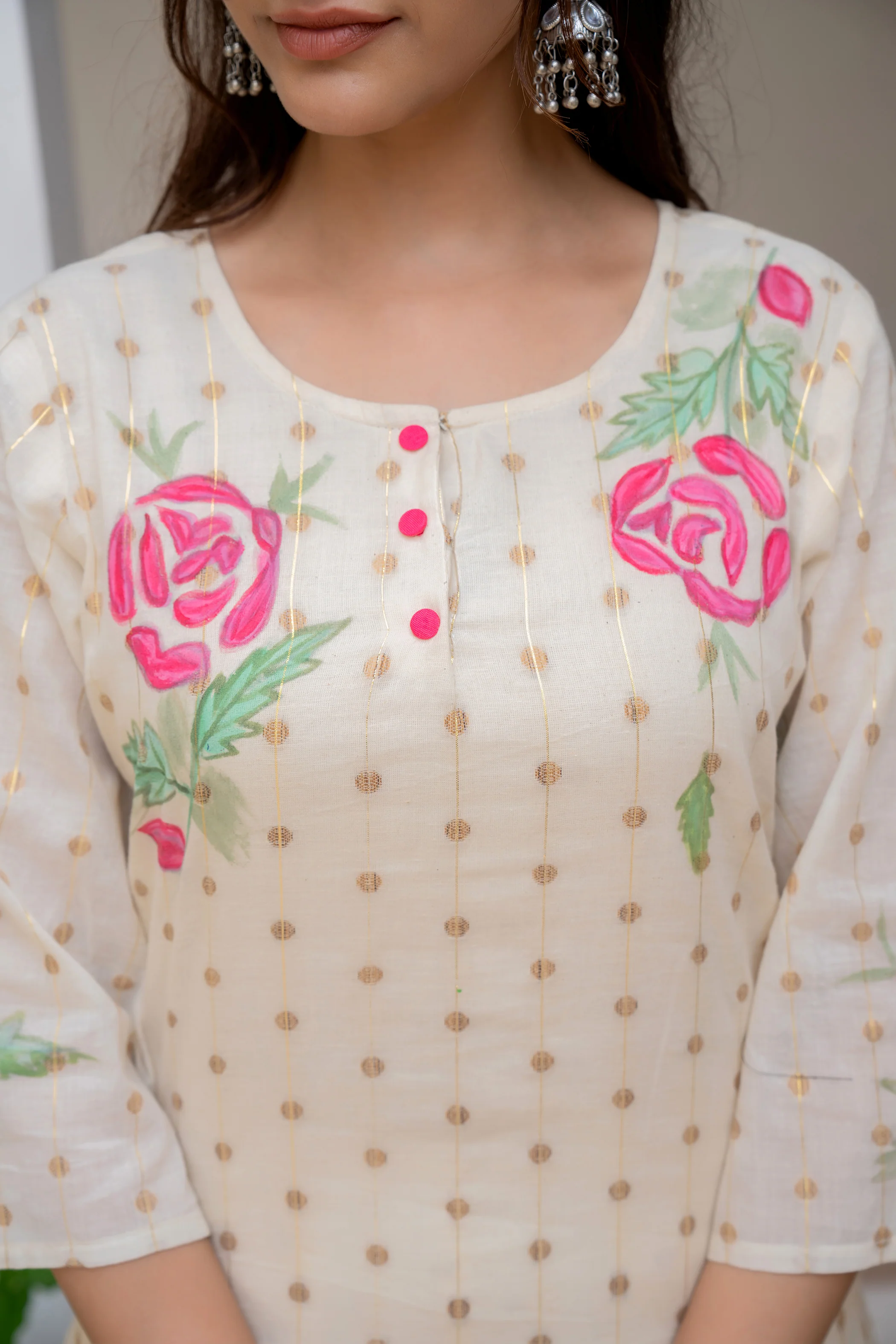 Hemal Rosy Pure Cotton Co-ord Set - Image 2