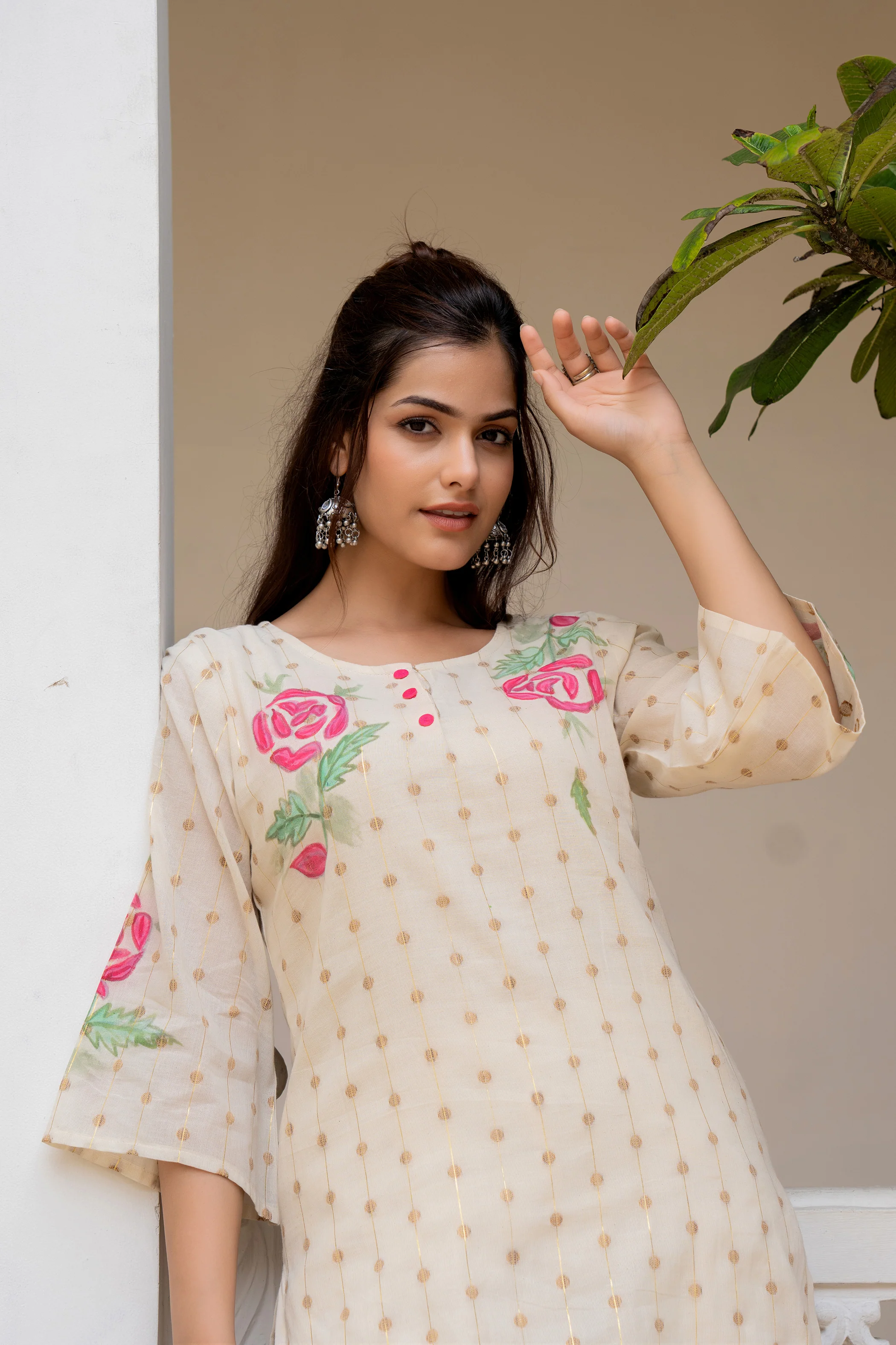Hemal Rosy Pure Cotton Co-ord Set - Image 4