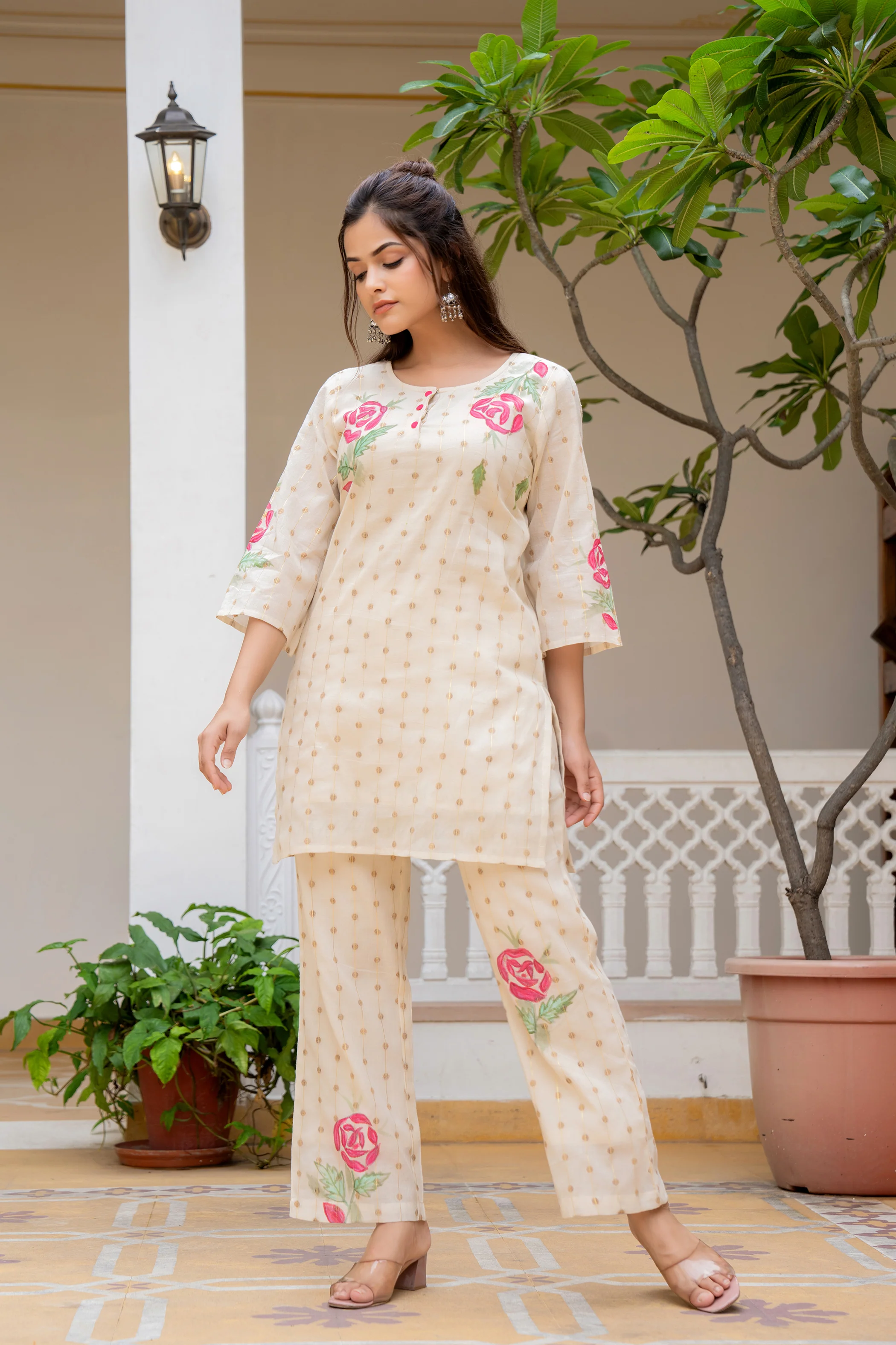 Hemal Rosy Pure Cotton Co-ord Set - Image 6