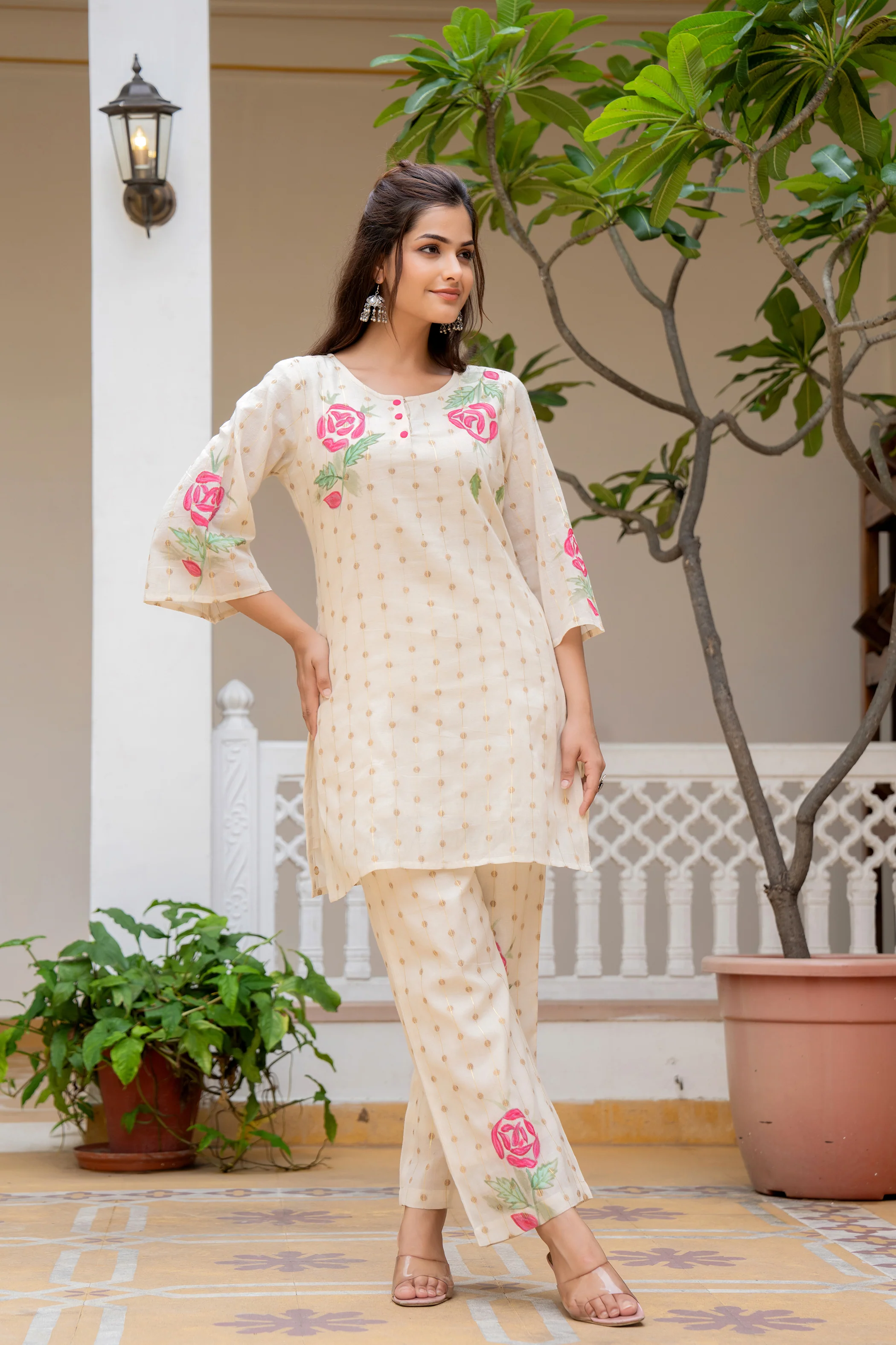 Hemal Rosy Pure Cotton Co-ord Set - Image 8