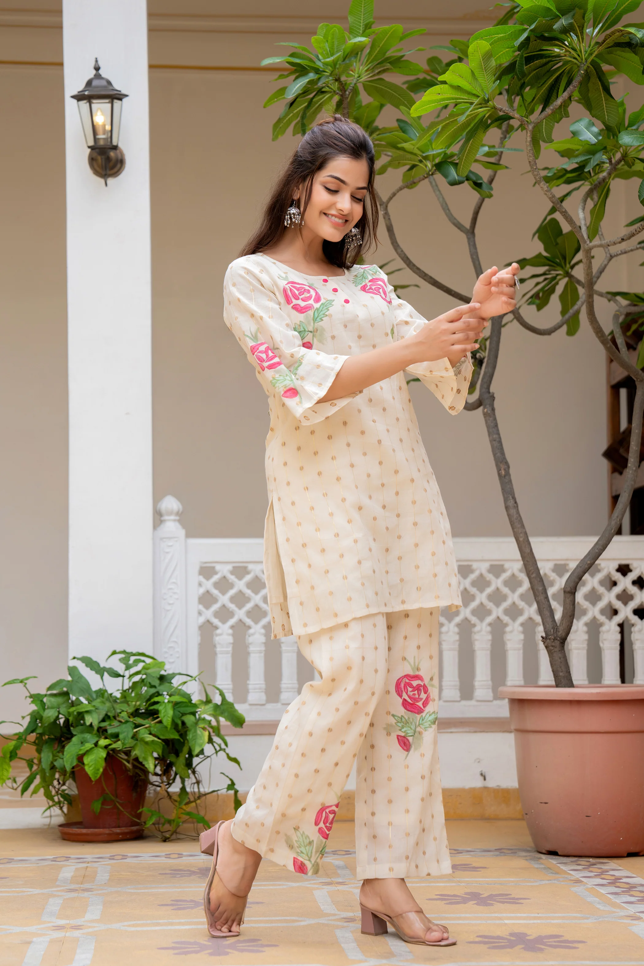 Hemal Rosy Pure Cotton Co-ord Set - Image 9