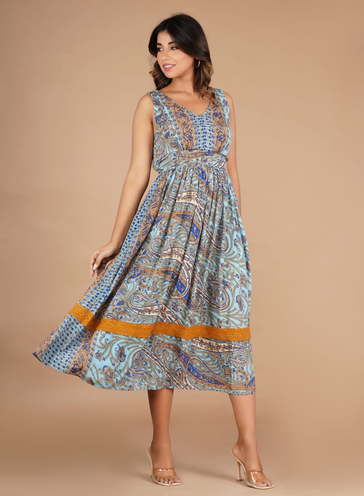 Kerry Printed Muslin Dress - Image 3
