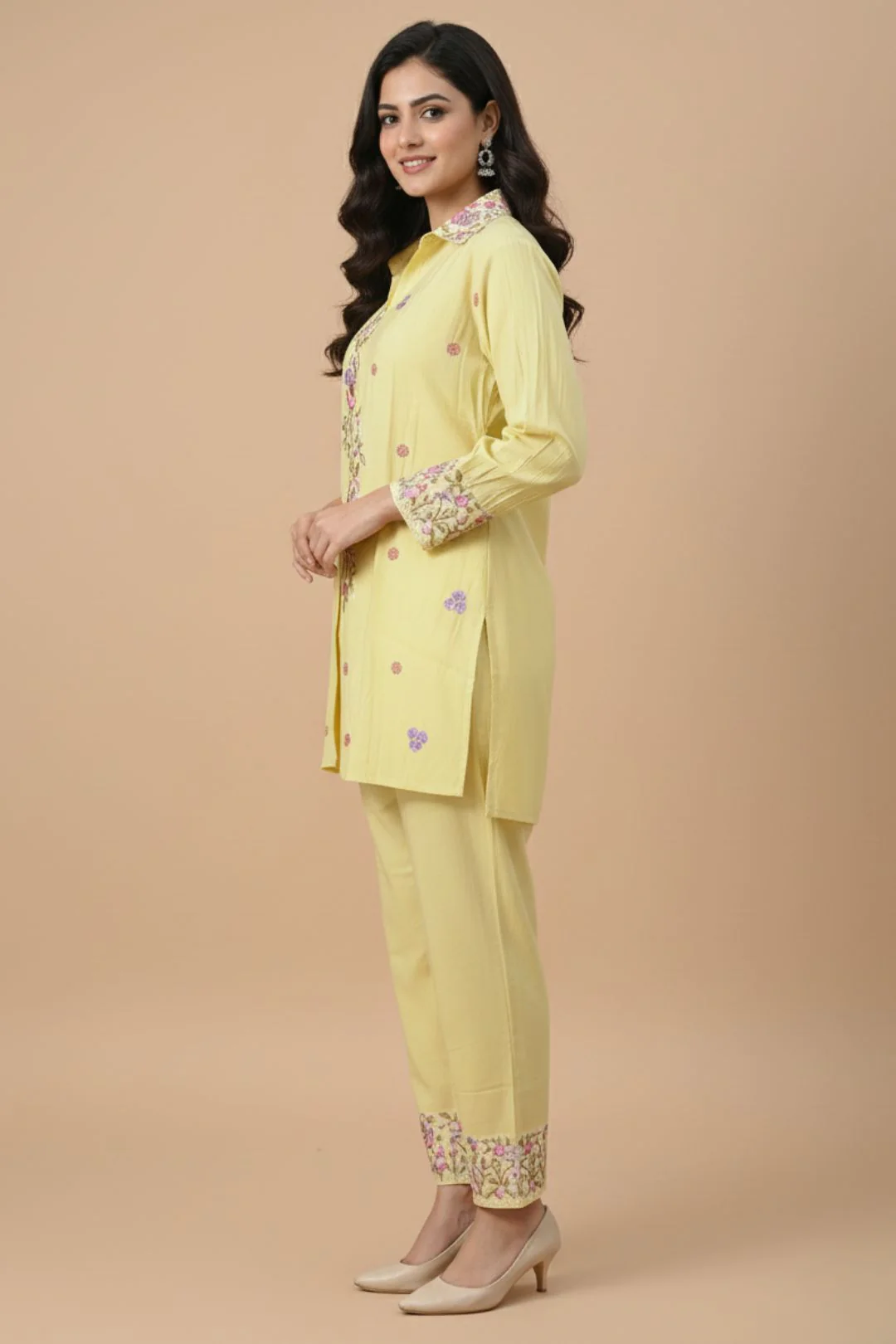 Pankhuri Daffodil Embroidered Co-ord Set - Image 4