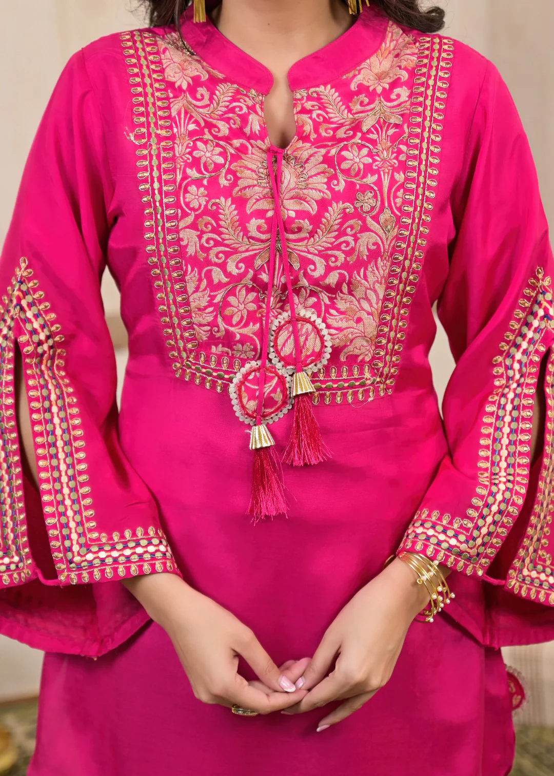 Sera flamingo embroidery premium co-ord set - Image 9