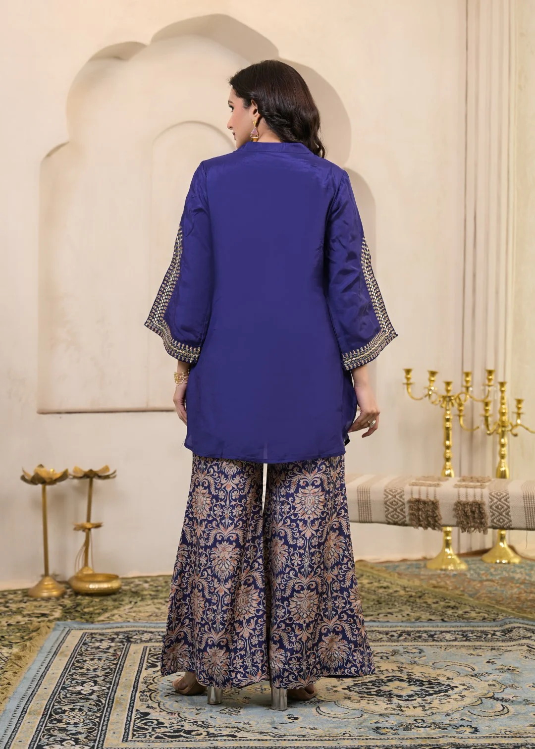 Sera hibis embroidery premium co-ord set - Image 3