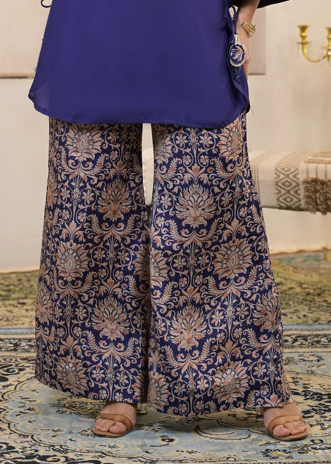 Sera hibis embroidery premium co-ord set - Image 8