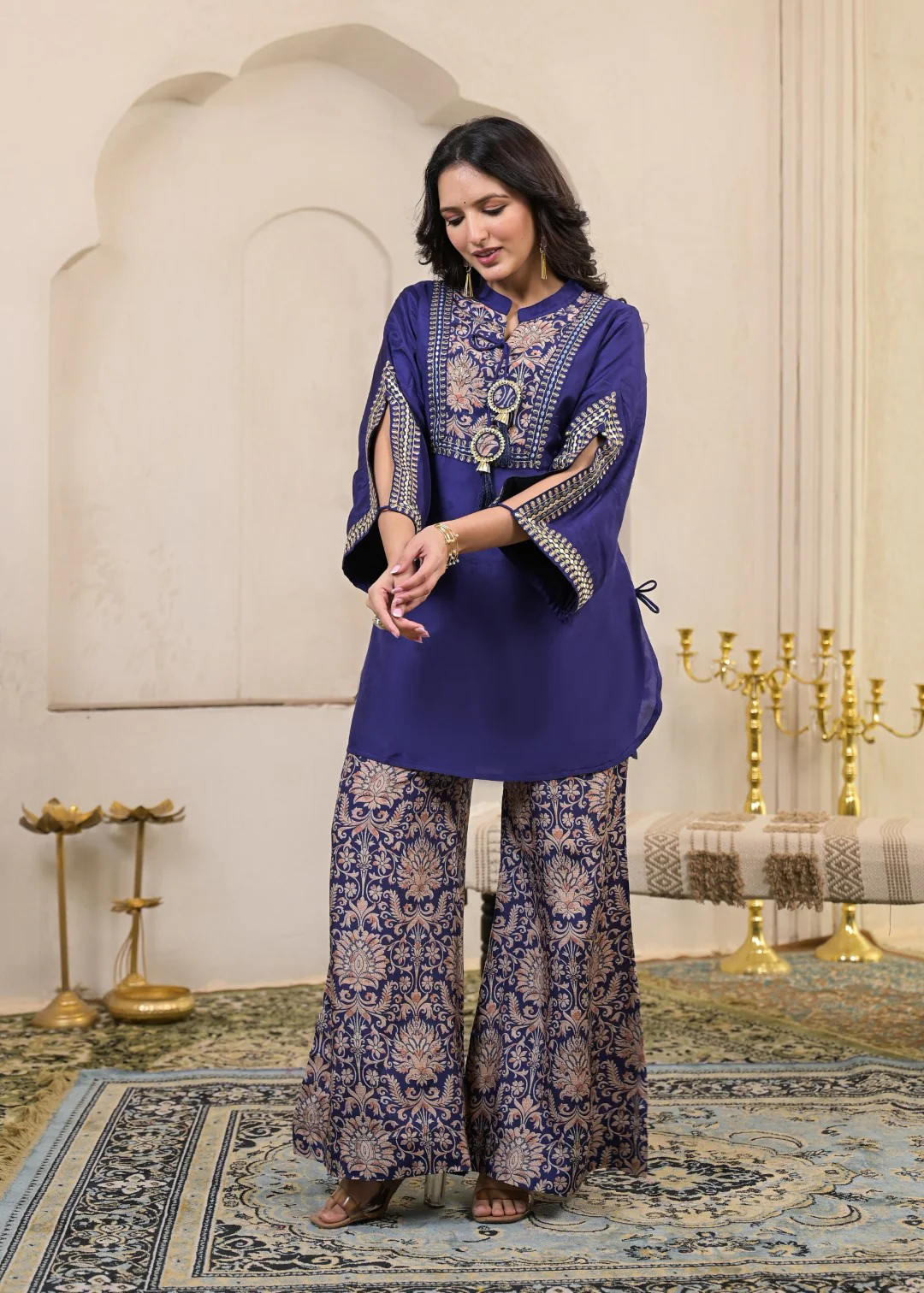 Sera hibis embroidery premium co-ord set - Image 9