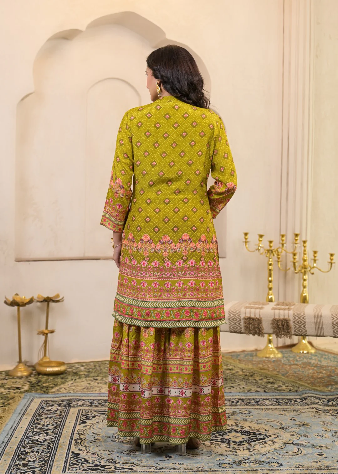 Kara Sahara Full Work Sharara Set - Image 3