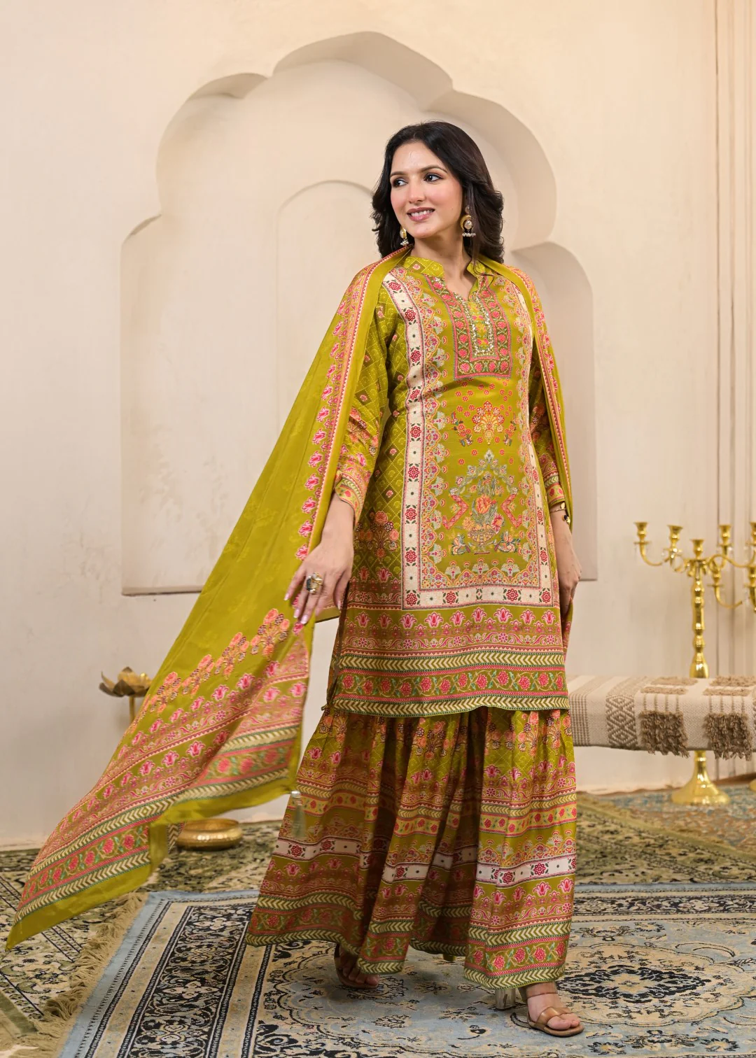 Kara Sahara Full Work Sharara Set - Image 4
