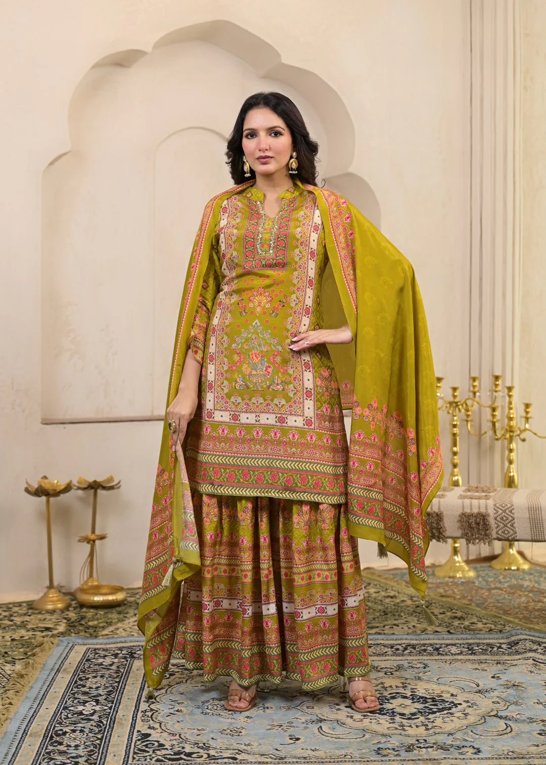 Kara Sahara Full Work Sharara Set - Image 5