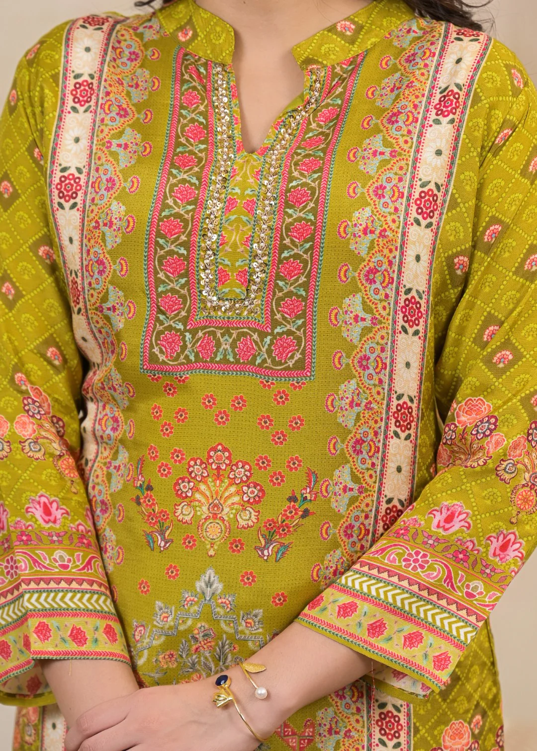 Kara Sahara Full Work Sharara Set - Image 6