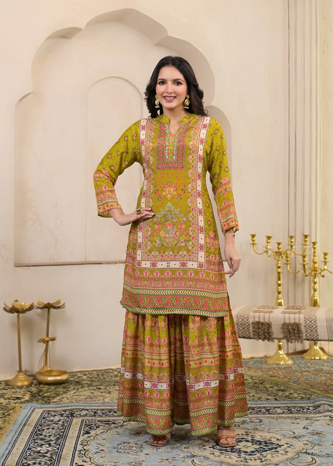 Kara Sahara Full Work Sharara Set - Image 7