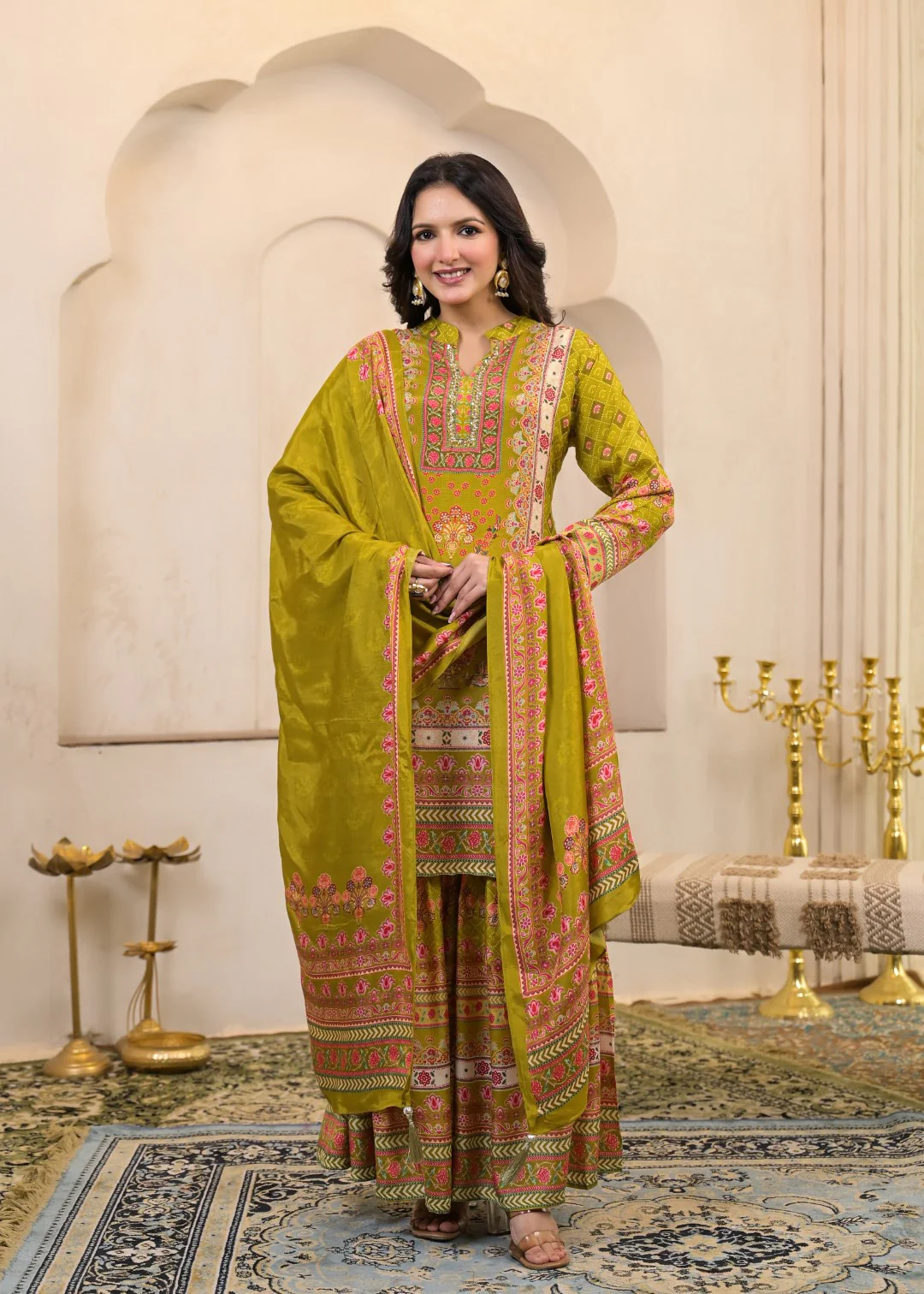 Kara Sahara Full Work Sharara Set - Image 8