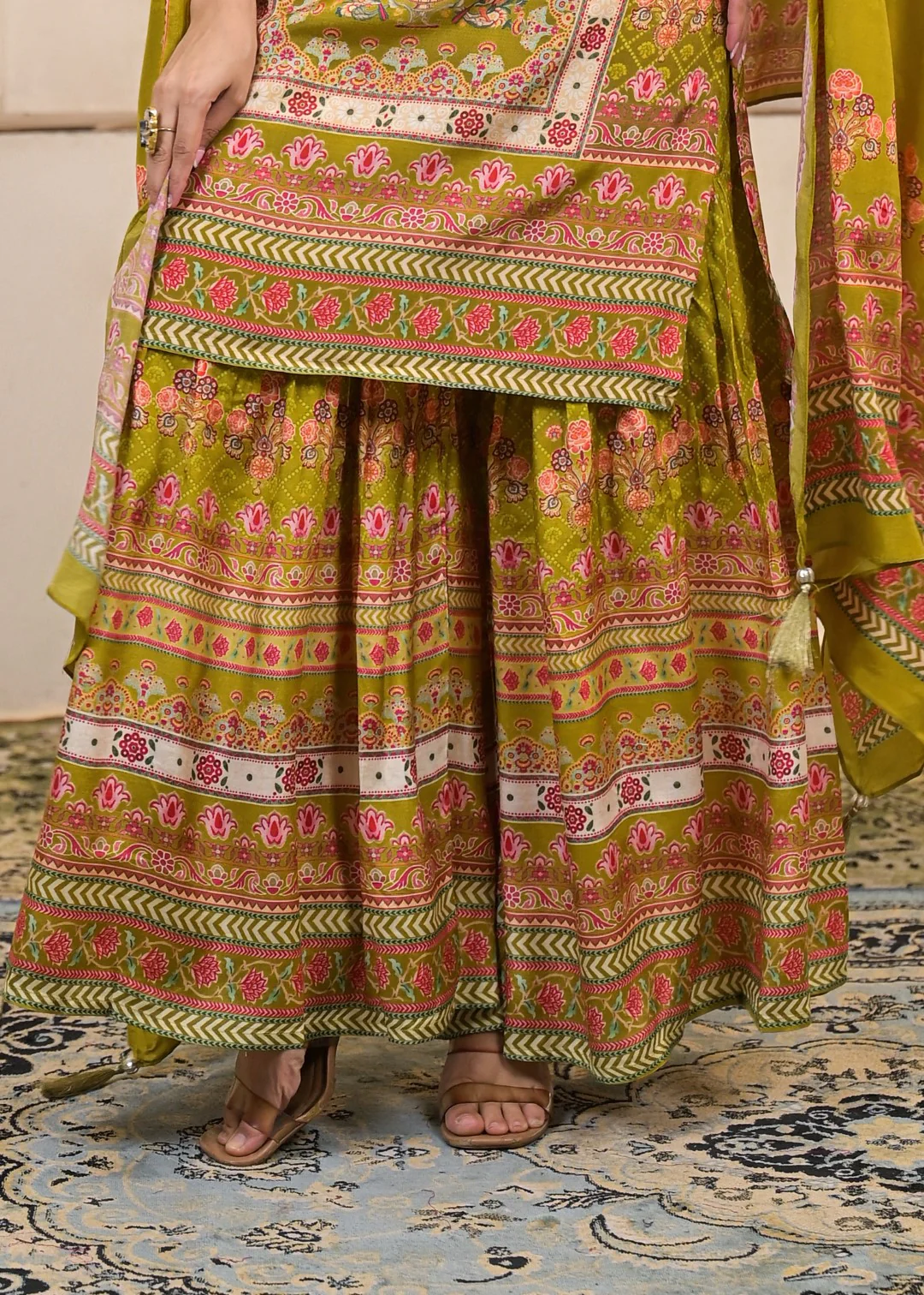 Kara Sahara Full Work Sharara Set - Image 9