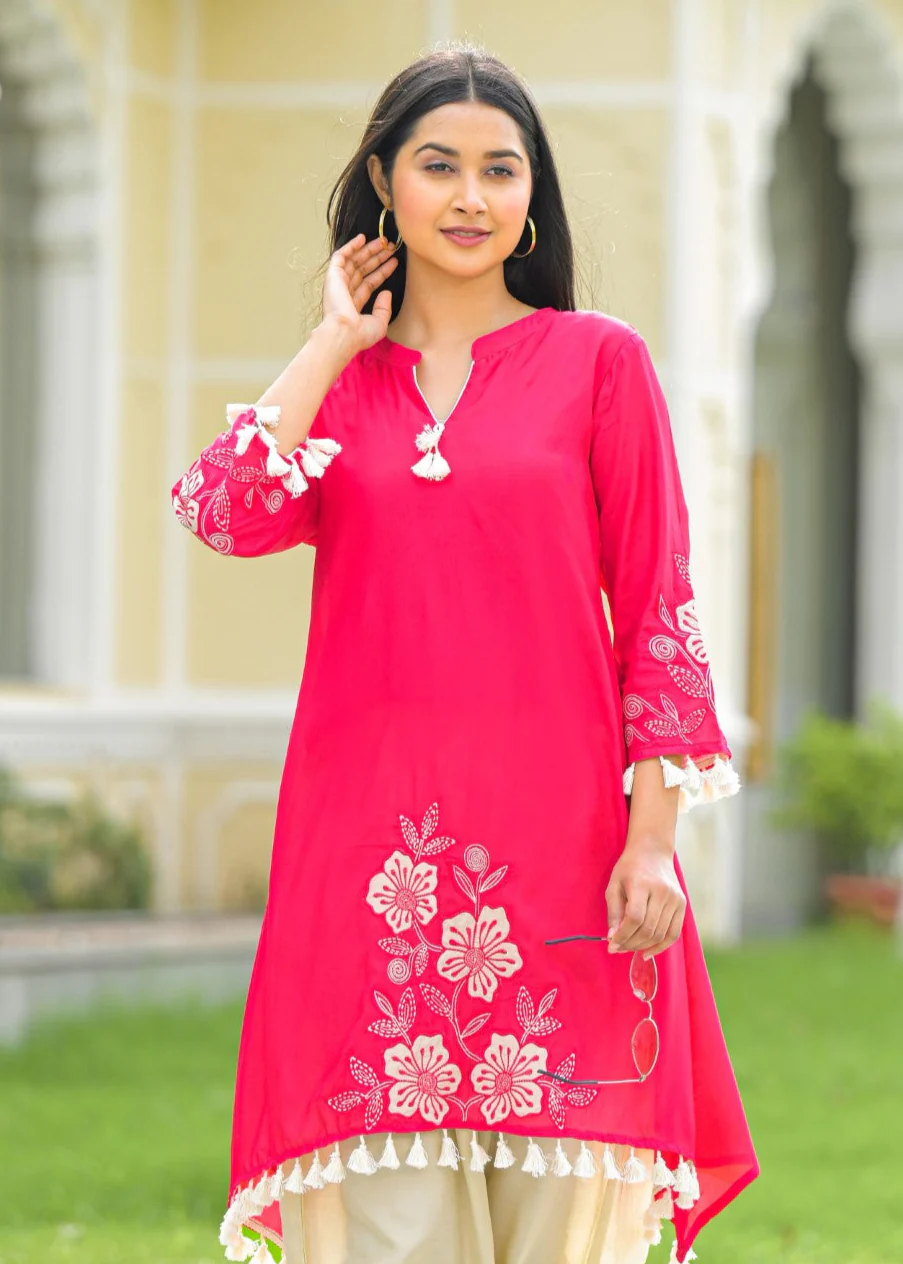 Kara cameo embroidery co-ord set - Image 2
