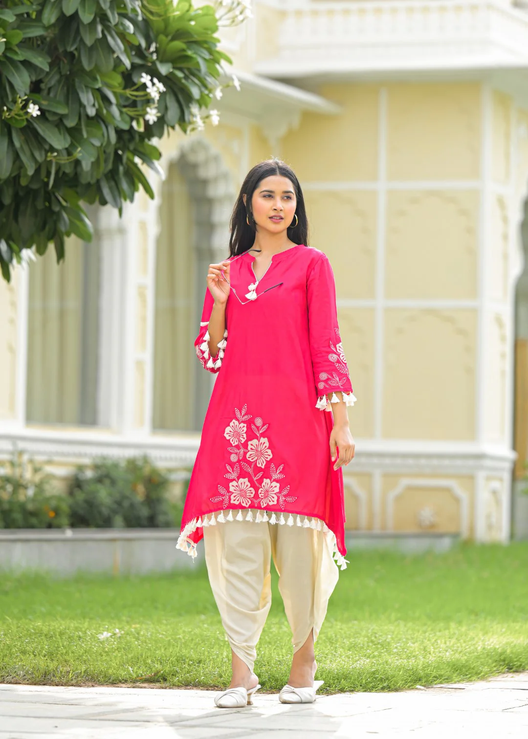Kara cameo embroidery co-ord set - Image 4
