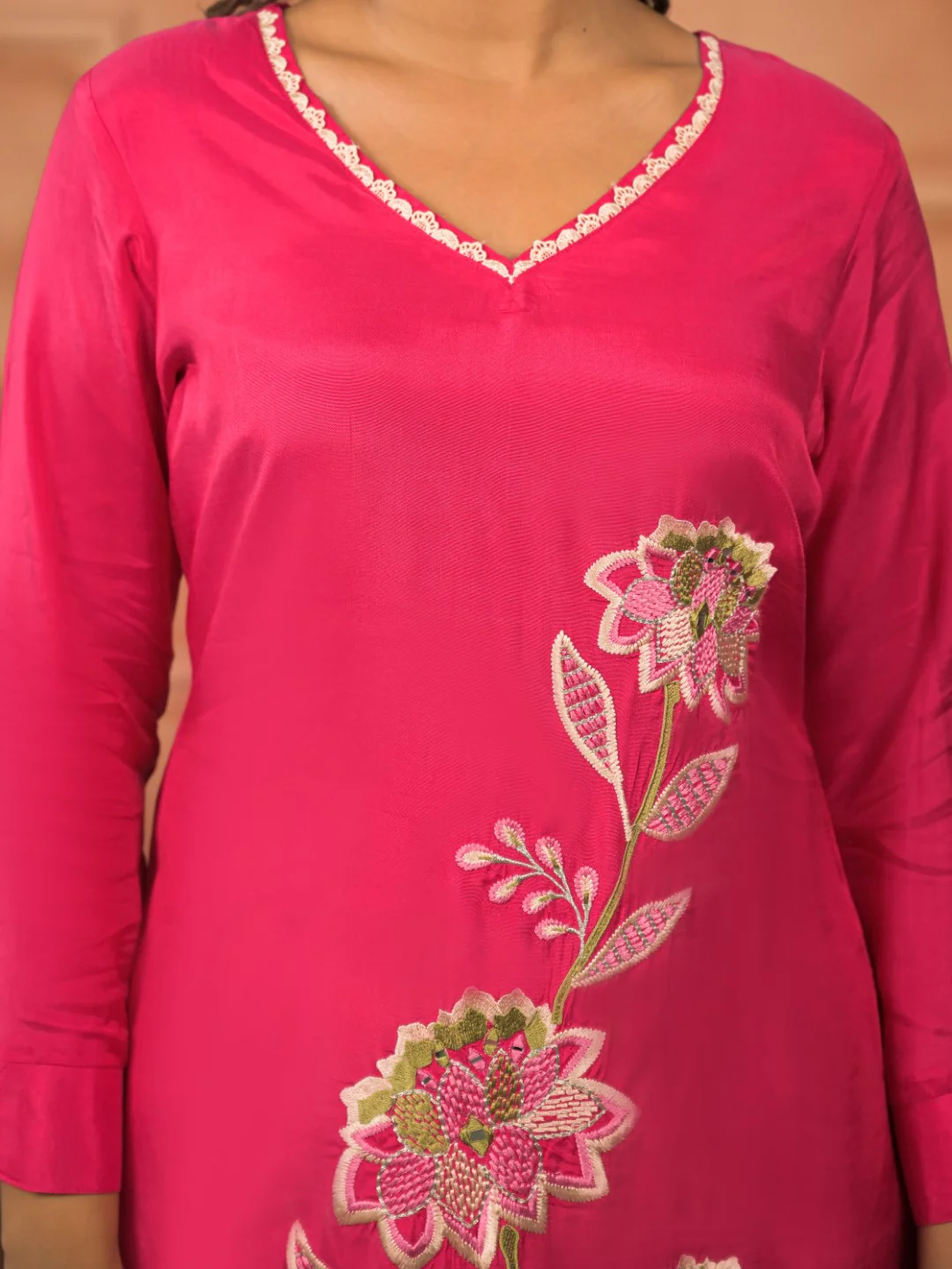 Kara Rouge embroidery premium co-ord set - Image 5