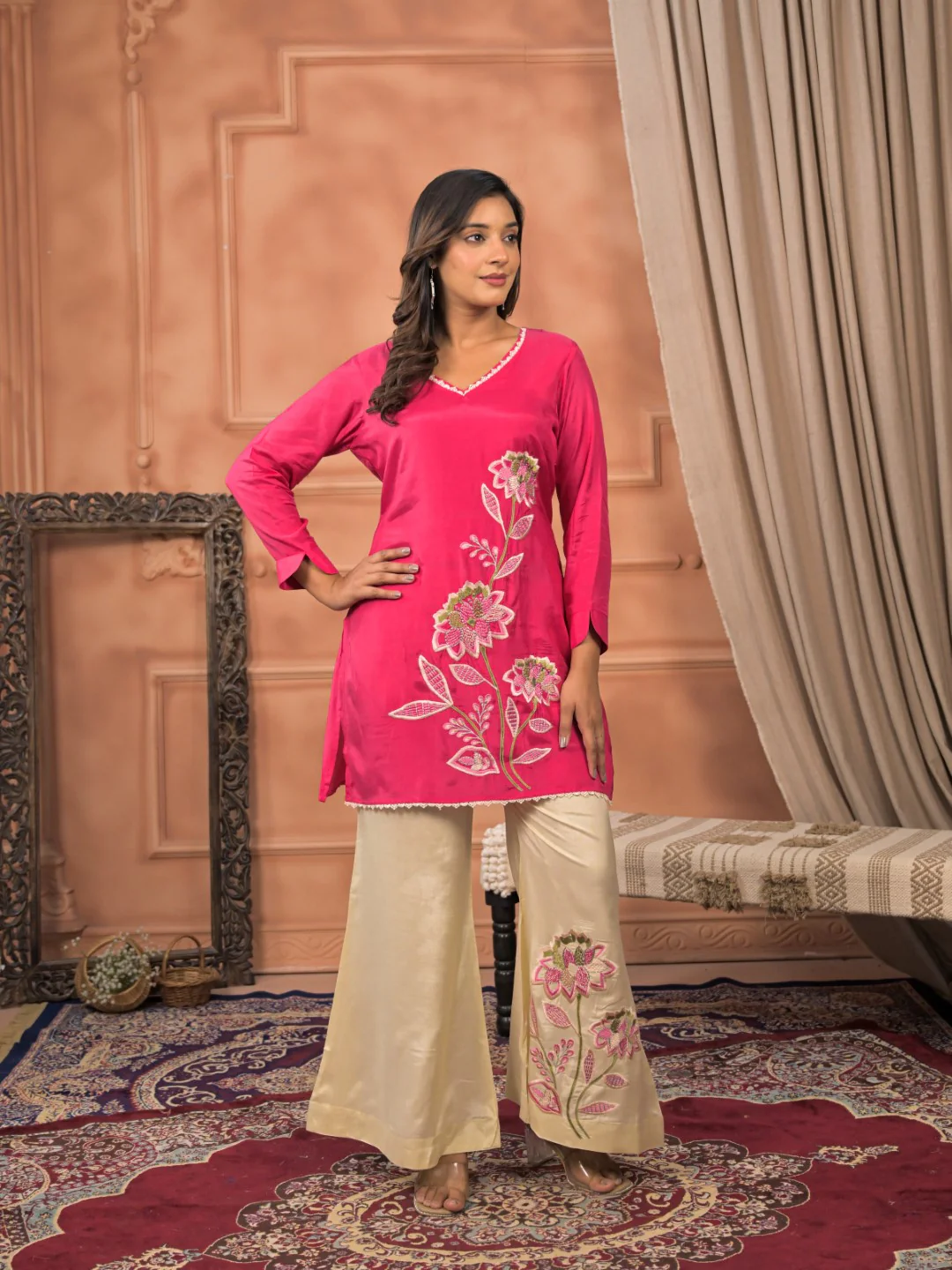 Kara Rouge embroidery premium co-ord set - Image 7