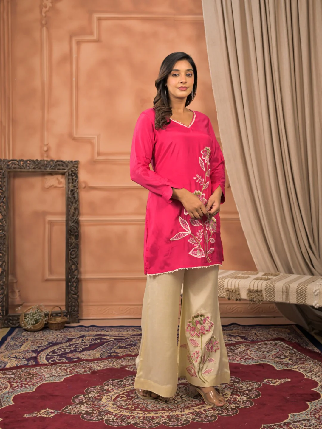 Kara Rouge embroidery premium co-ord set - Image 8