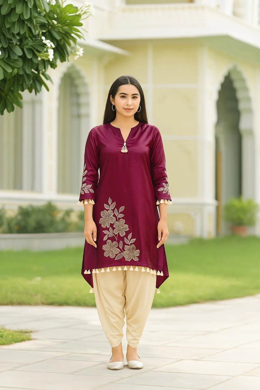 Kara Mulberry Embroidery premium co-ord set - Image 4